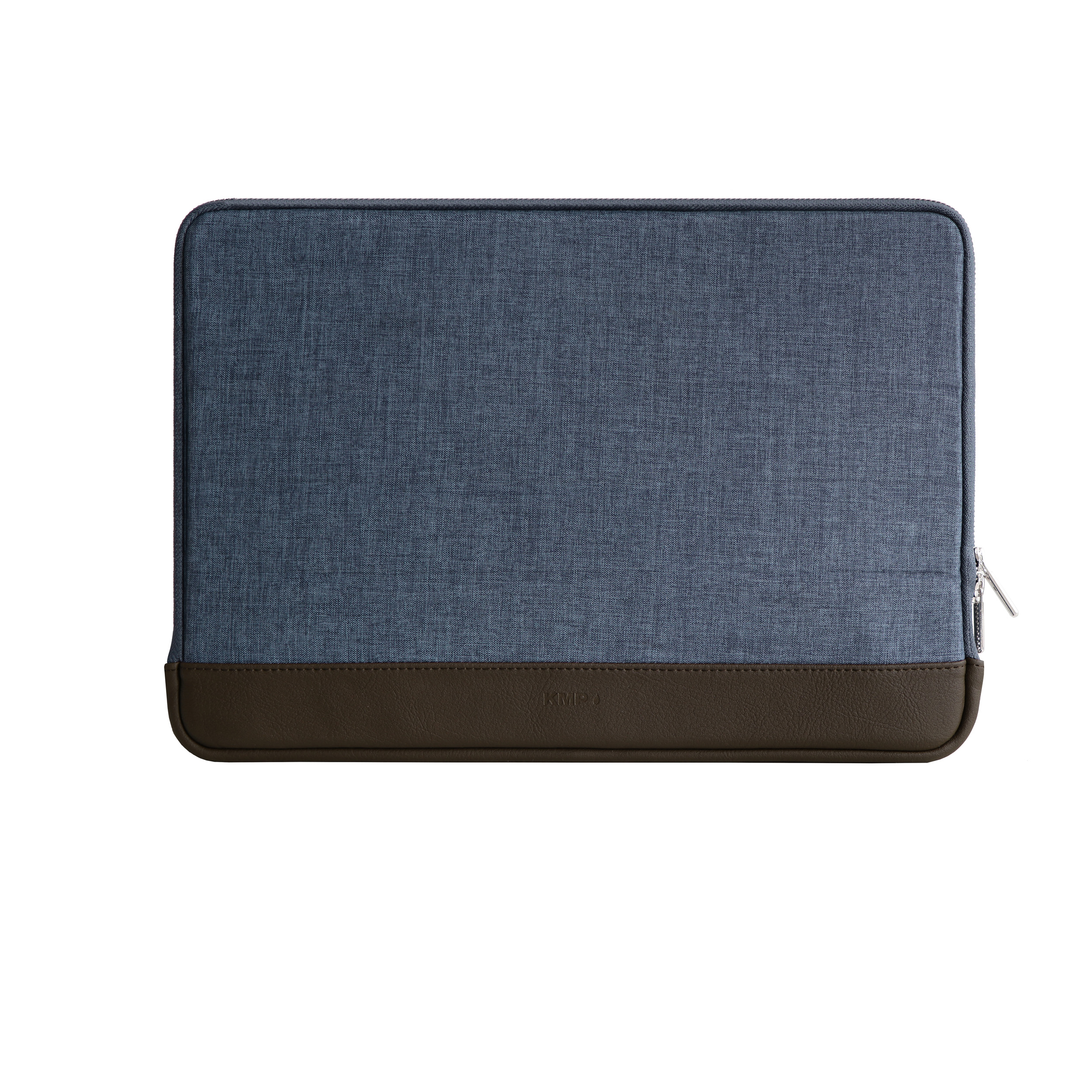 / KMP Material für für Notebook Lederoptik, 13 Textil, Sleeve biobasiertes MacBook Sleeve brown in Pro Sleeve blue Apple Blue/Brown