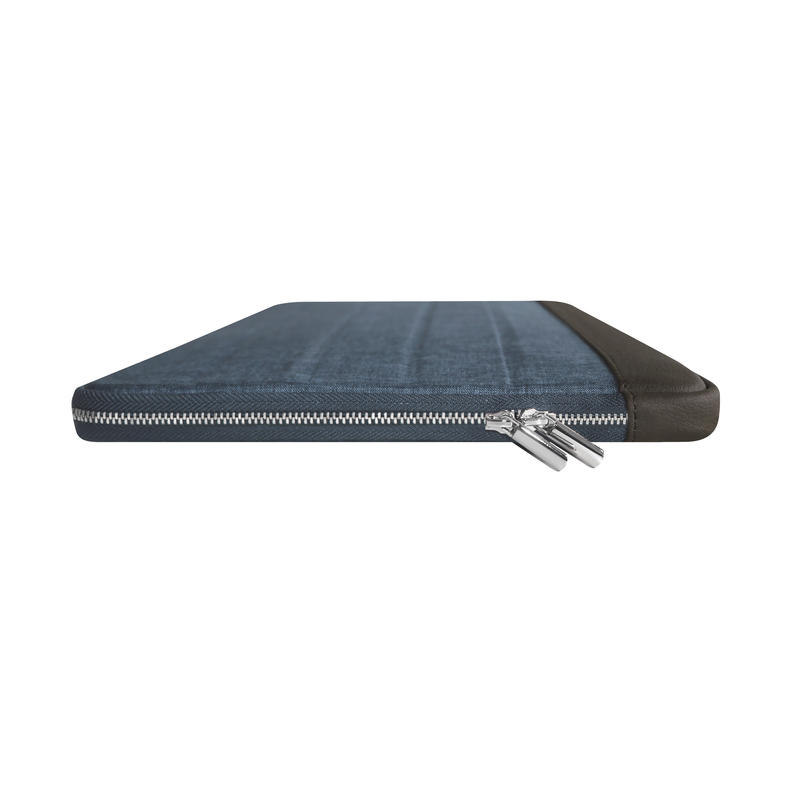 KMP Sleeve für MacBook Lederoptik, biobasiertes Notebook blue Pro für brown 13 Sleeve / Blue/Brown Apple Material Textil, in Sleeve