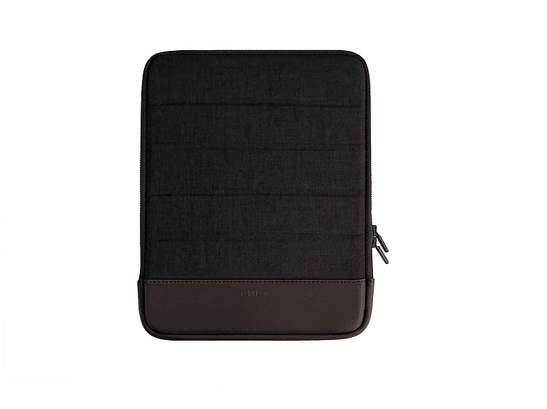 KMP Sleeve für iPad Air/2, Pro 9,7 5/6 Gen., 10,5/11 Anthracite/Brown Notebook Sleeve Sleeve für Apple Textil, biobasiertes Material in Lederoptik, anthracite-brown