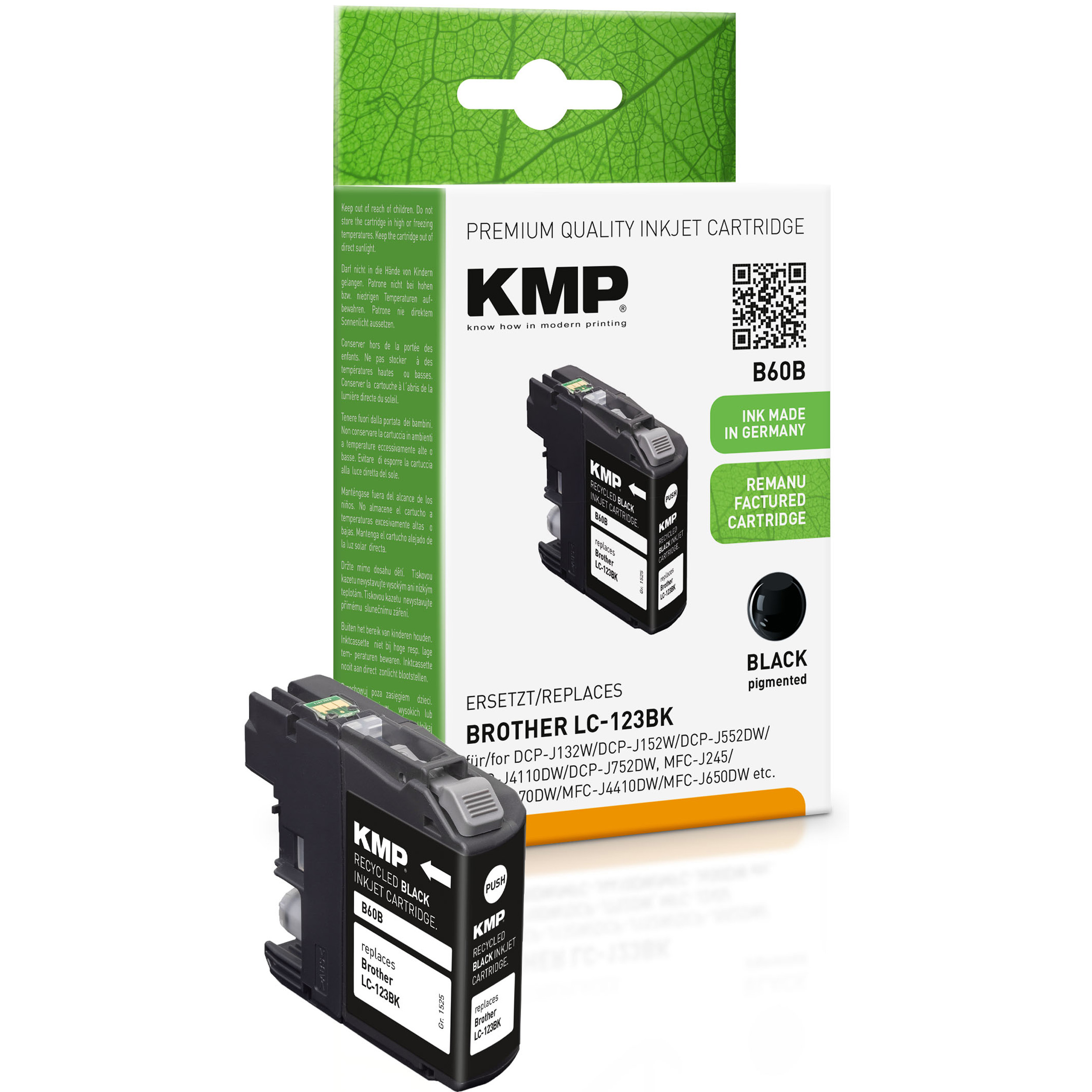 Brother KMP für Black Cartridge (LC123BK) LC123BK black Ink Tintenpatrone