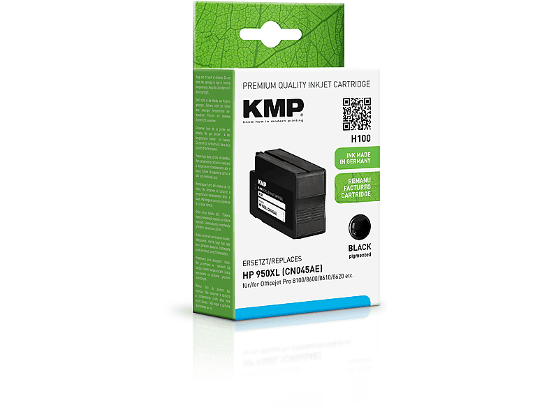 KMP Tintenpatrone für HP 950XL Black (CN045AE) Ink Cartridge black (CN045AE)
