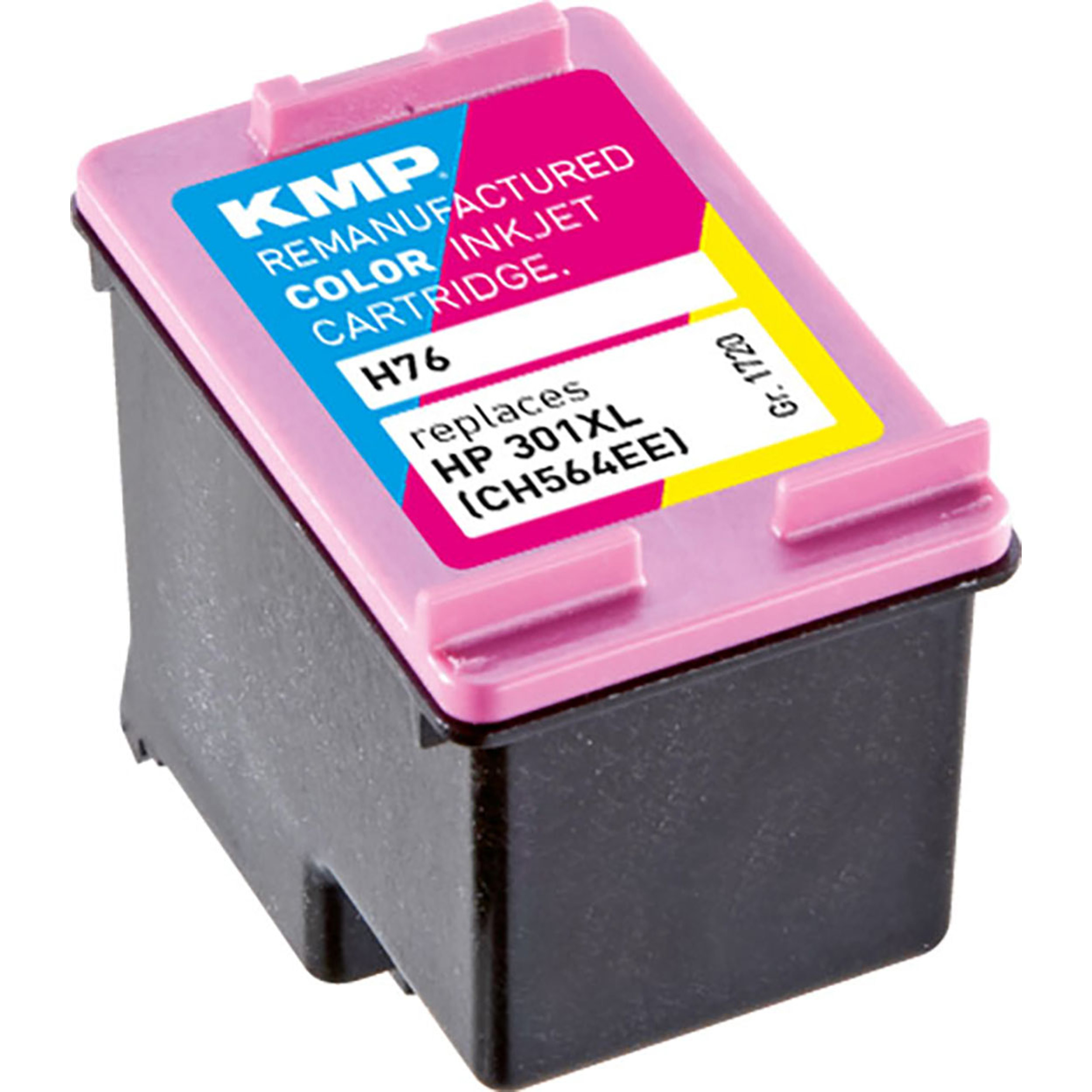 HP C,M,Y (CH564EE) (CH564EE) 3-farbig KMP Tintenpatrone 3-farbig 301XL Ink für Cartridge