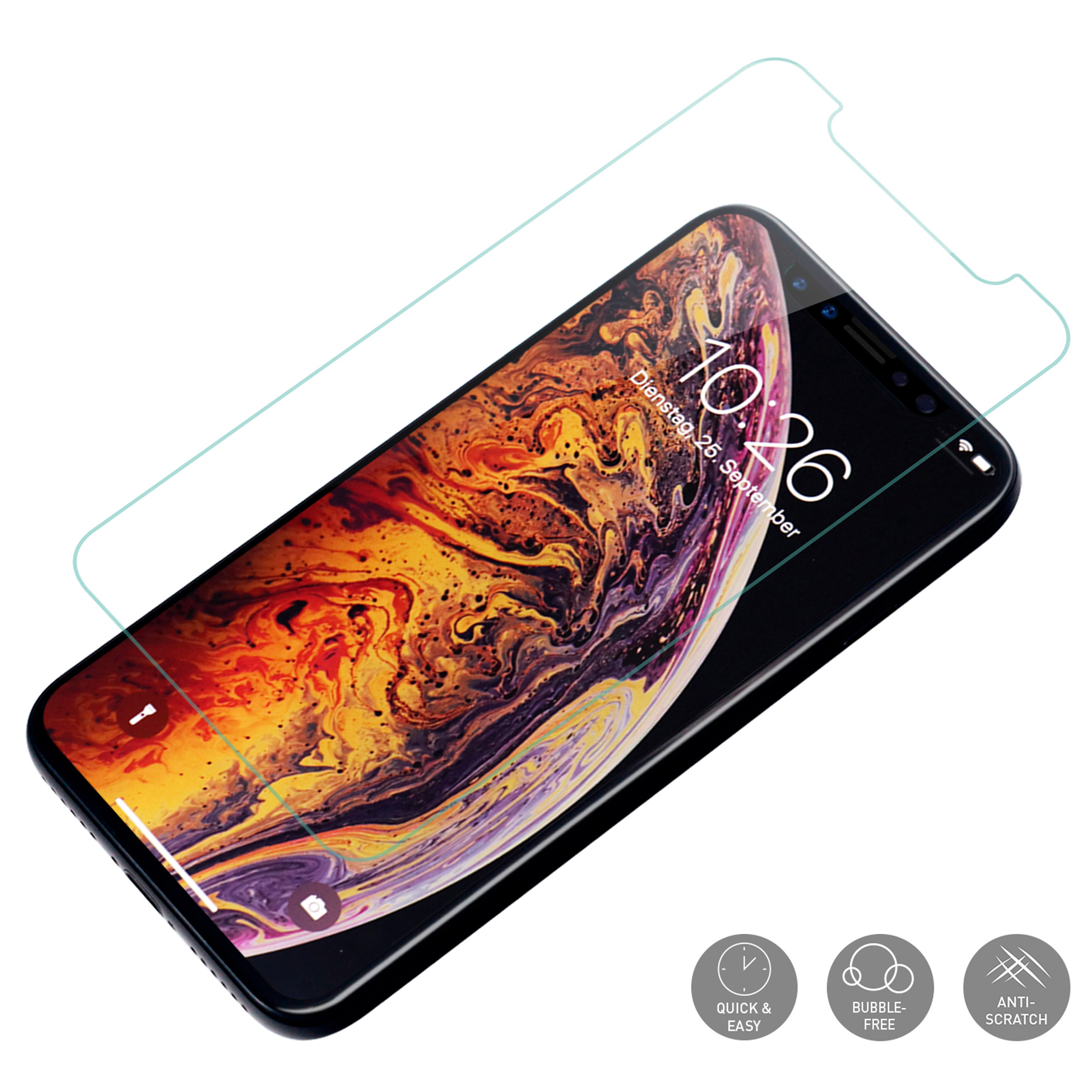 KMP Comfort Slim Pro) XS, protective iPhone Apple für Pro IPhone XS, Display Displayschutz X, glass(für 11 X, 11 Transparent