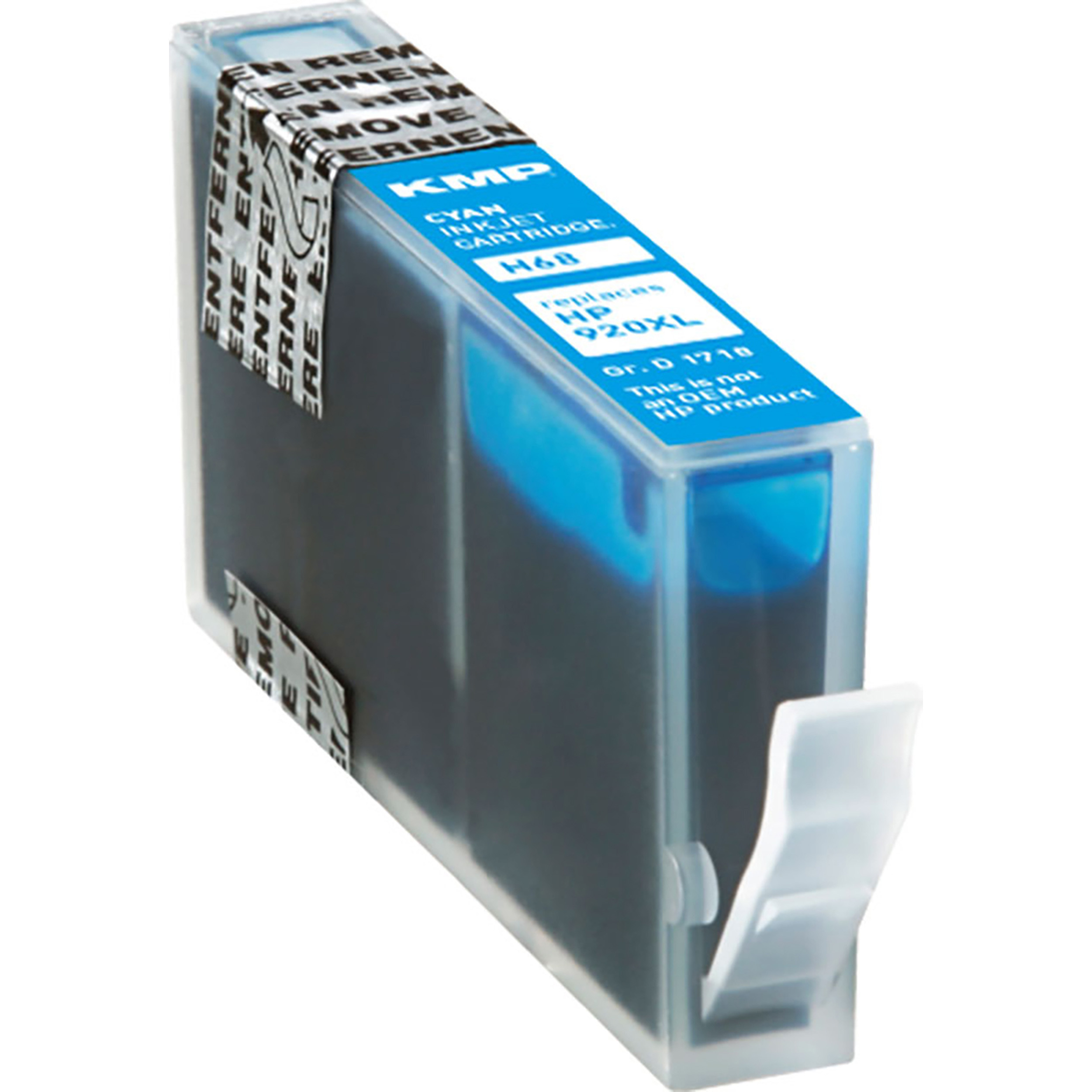 KMP Tintenpatrone für HP (CD972AE) Cartridge (CD972AE) Ink Cyan 920XL cyan