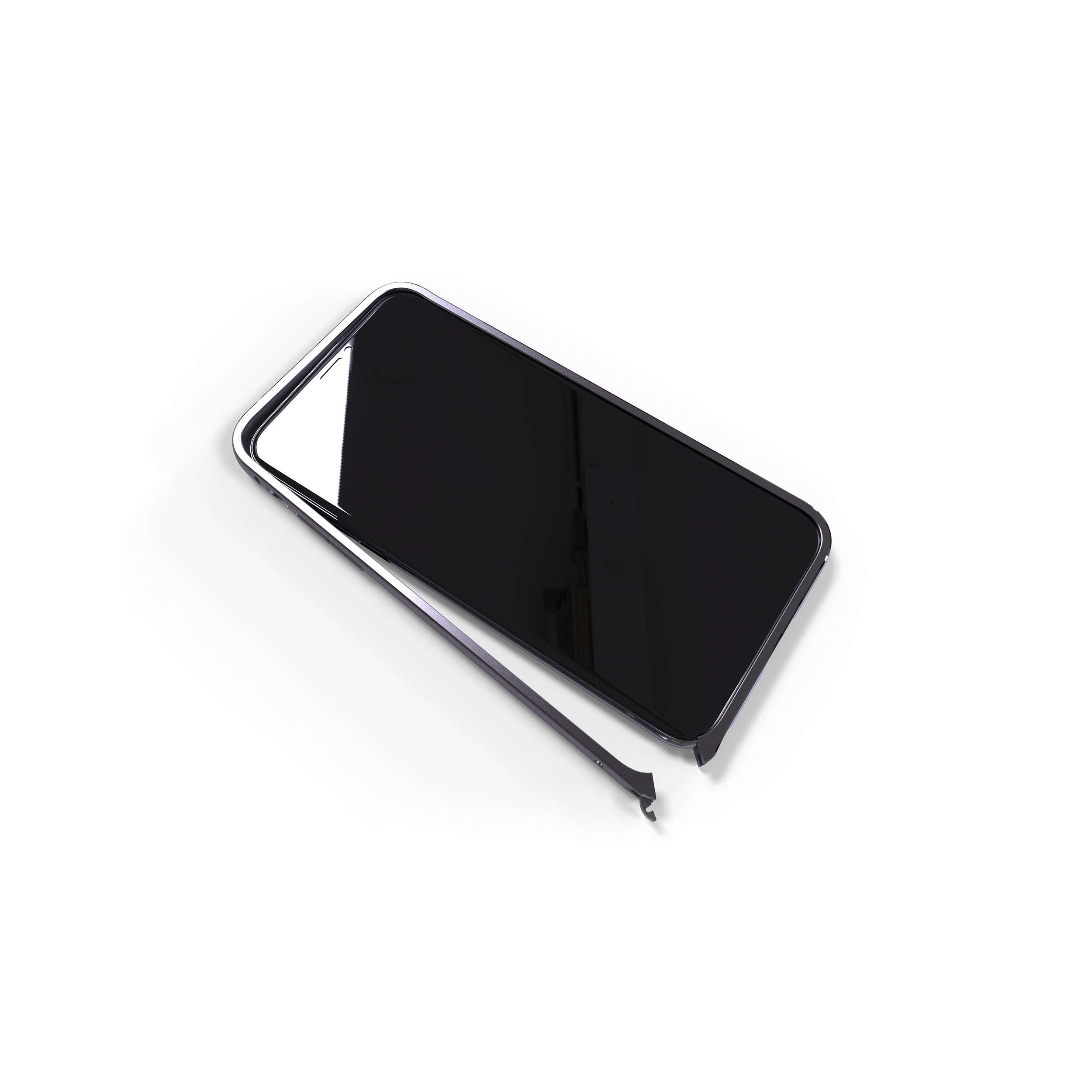 grau KMP Apple, iPhone Bumper, Gray, Schutzrahmen für iPhone X, X
