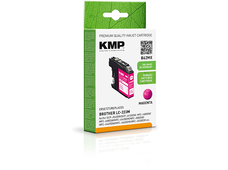 KMP Tintenpatrone für Brother LC223M Magenta Ink Cartridge Magenta (LC223M)