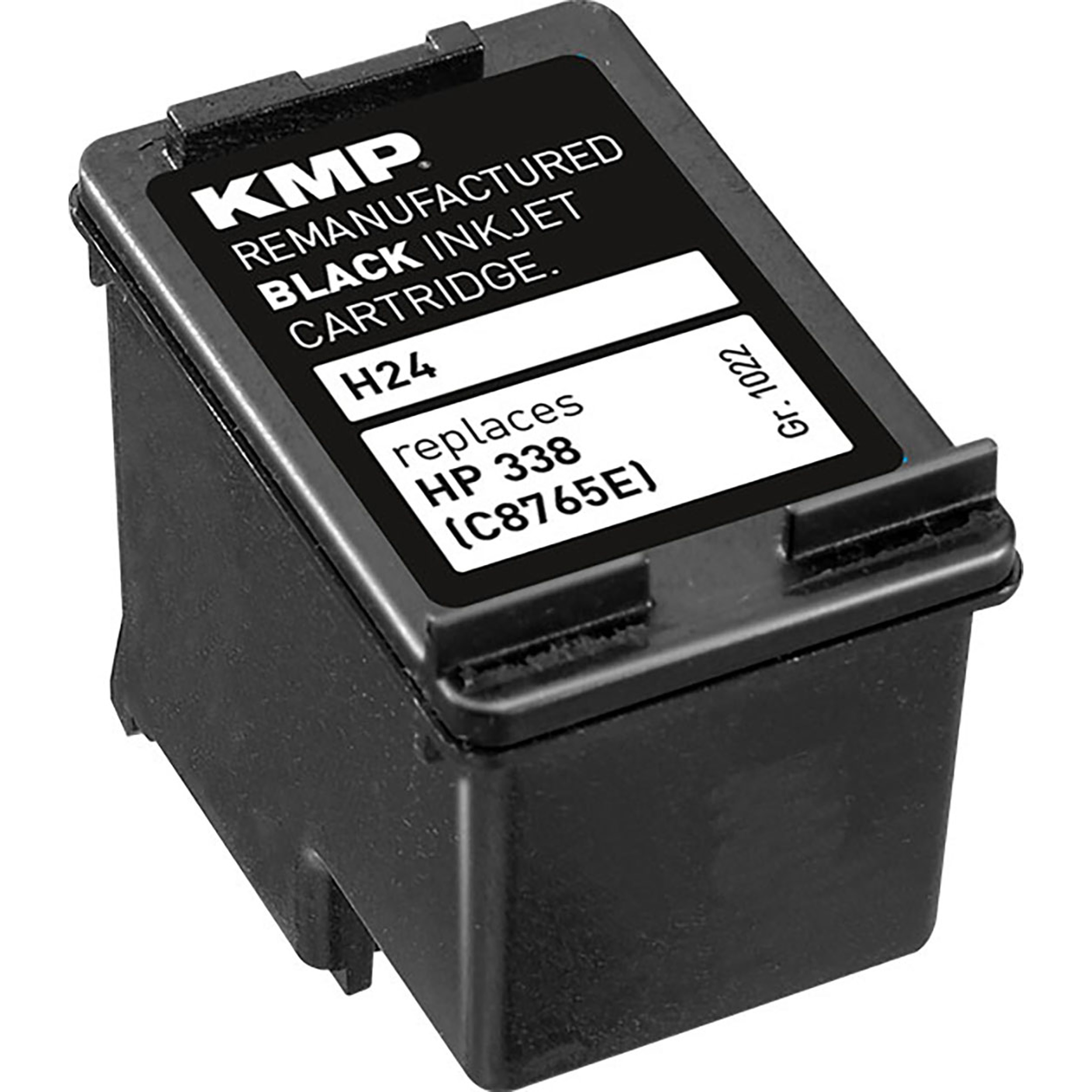 KMP Tintenpatrone (C8765EE) schwarz Ink Black für HP Cartridge 338 (C8765EE)