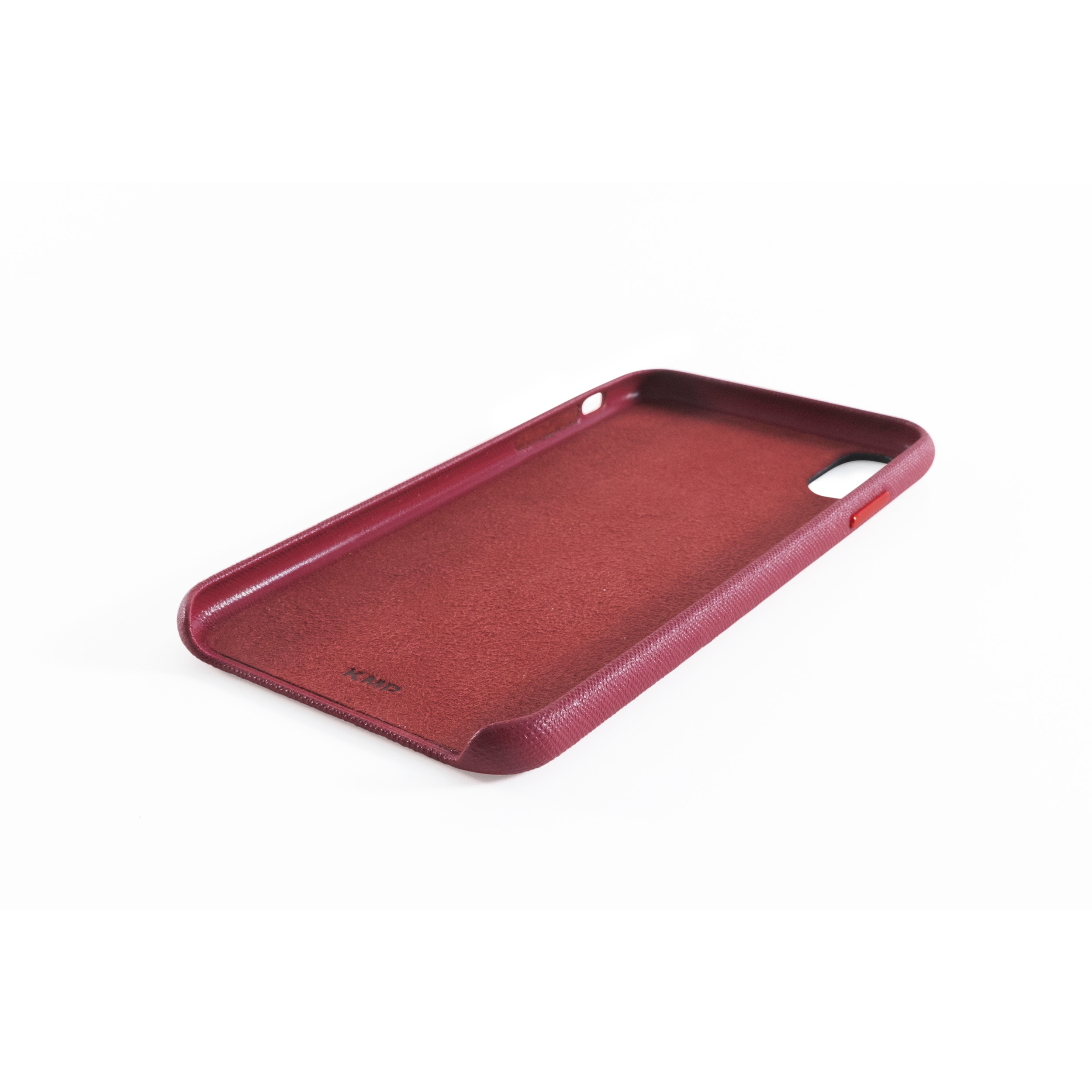 KMP Vegane Leder pear Cover, XS Apple, für XS Red, Pear red Max, Full iPhone Schutzhülle iPhone Max