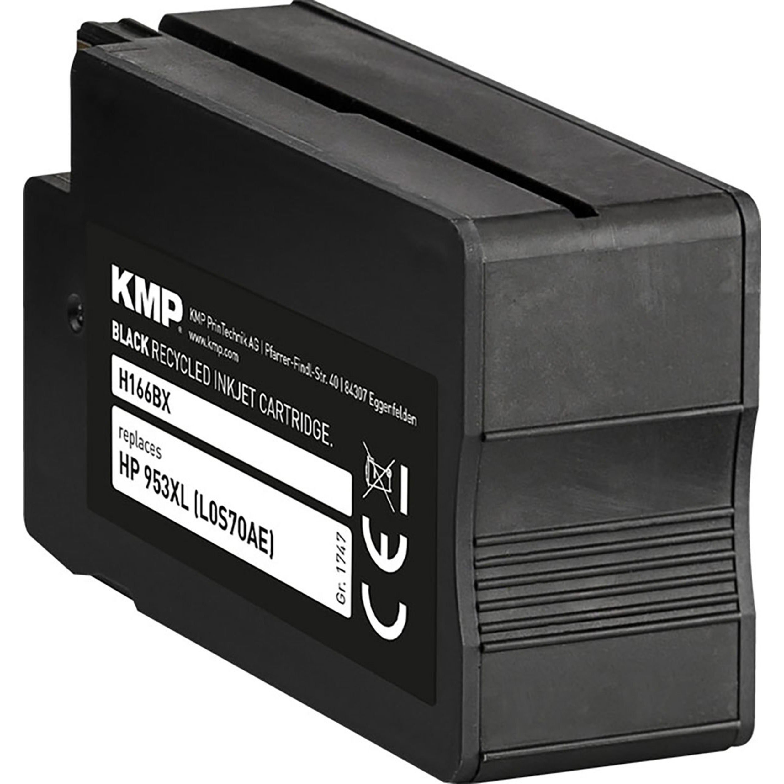 KMP Tintenpatrone für HP 953XL Cartridge (L0S70AE) Black (L0S70AE) schwarz Ink