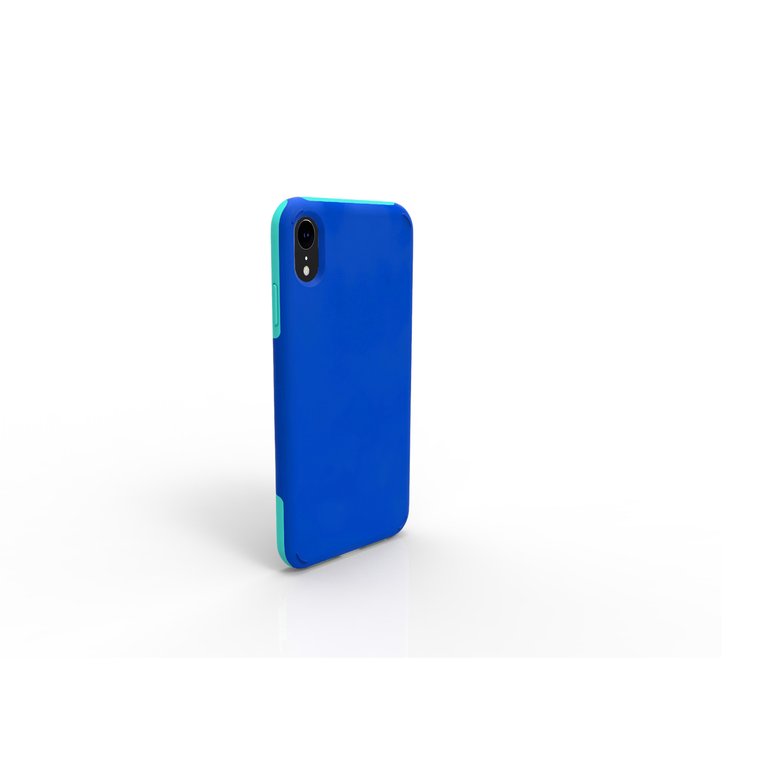 KMP Sporty Schutzhülle / IPhone Backcover, blue XR, für Blue/Green, XR Apple, iPhone green