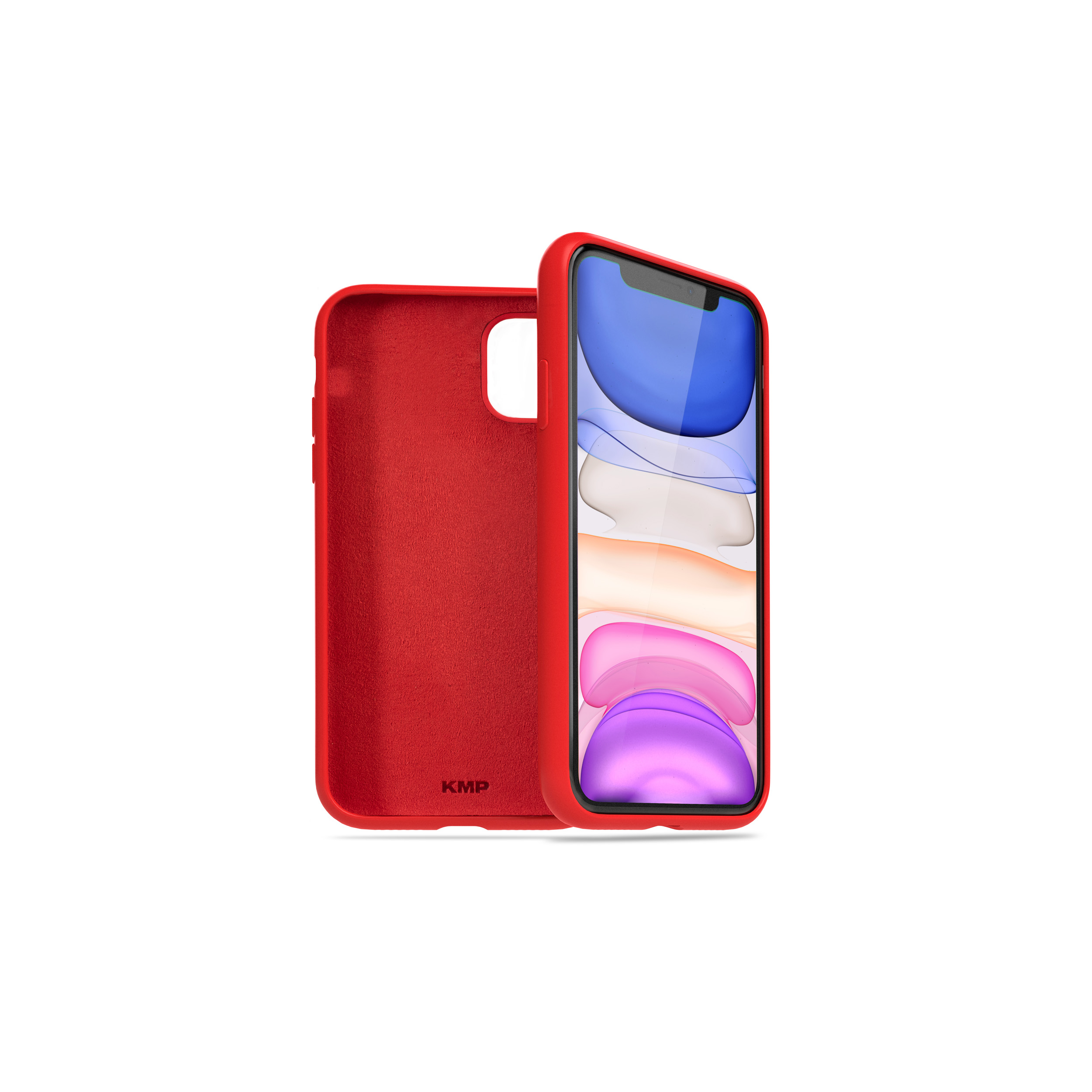 Schutzhülle Apple, 11, iPhone 11 für Backcover, iPhone Silikon KMP Red, red