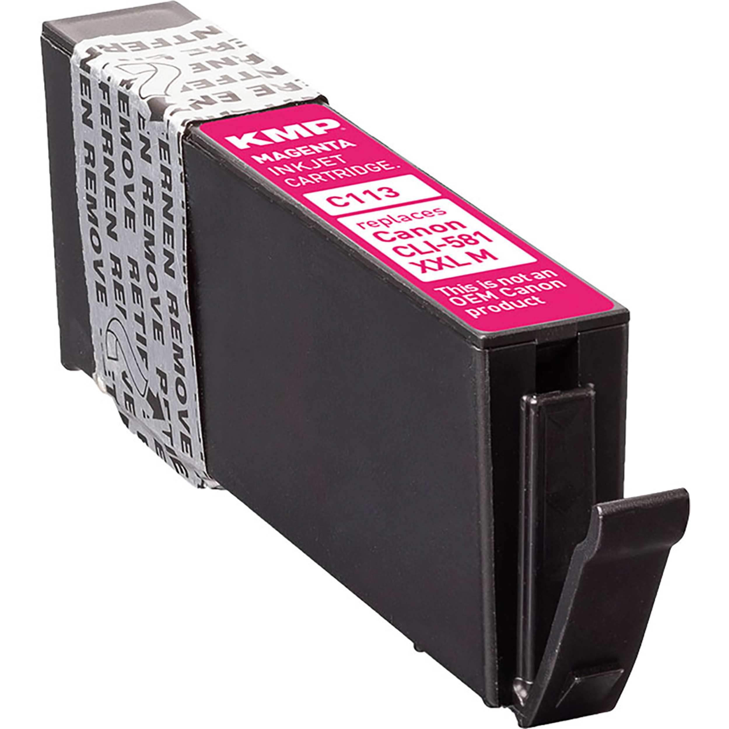 KMP Tintenpatrone Cartridge magenta (1996C001) Ink 581MXXL Canon für (1996C001) Magenta