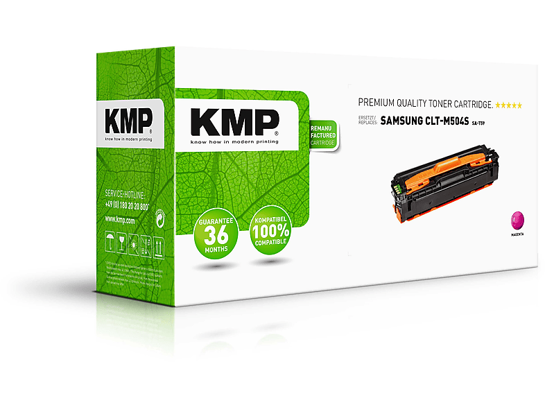 KMP Toner für Samsung magenta Toner M504S (CLTM504SELS) Magenta (CLTM504SELS)