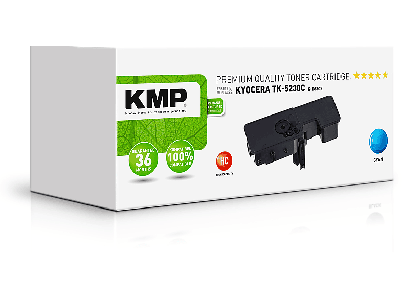 KMP Toner für Kyocera (1T02R9CNL0) Cyan cyan TK5230C (1T02R9CNL0) Toner