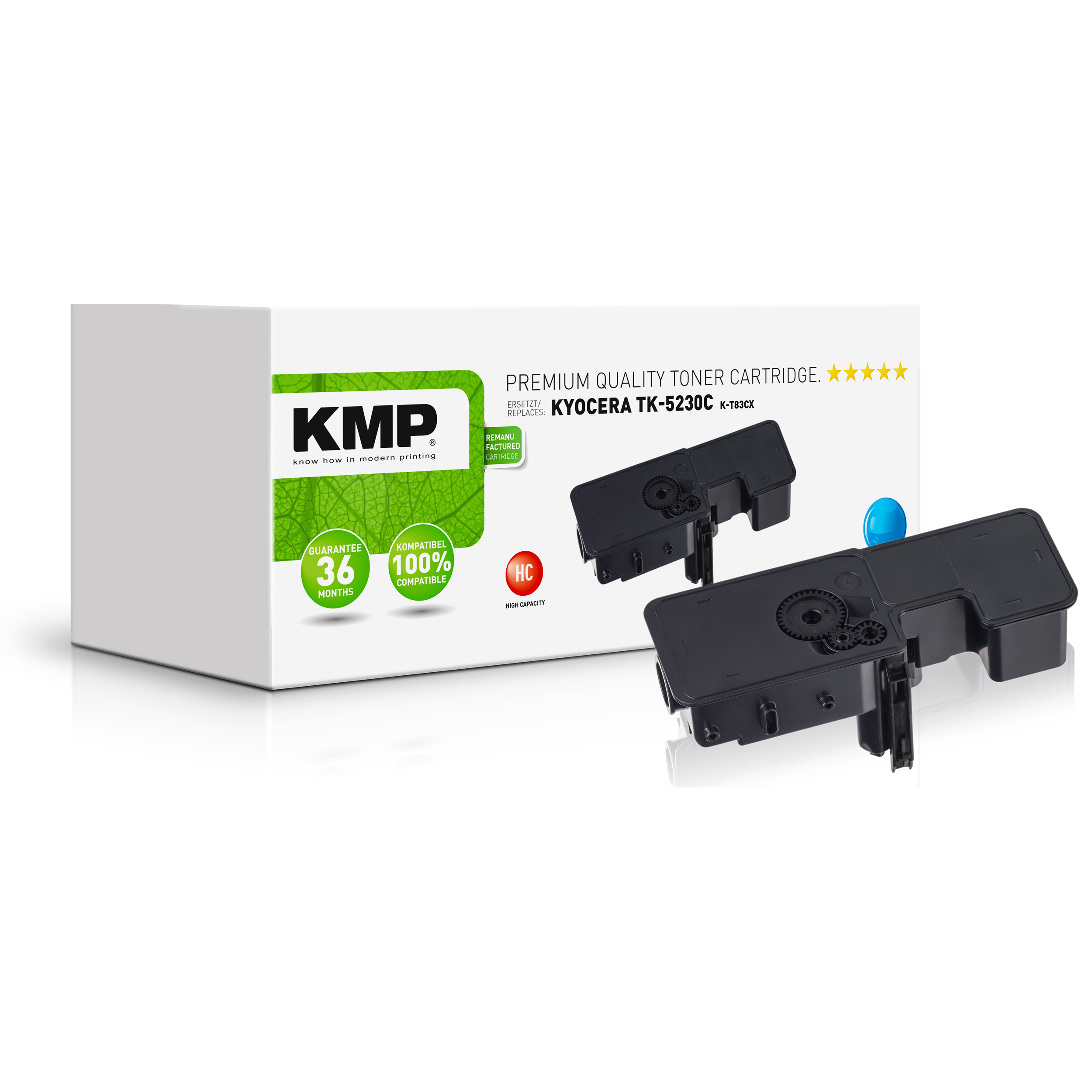 KMP Toner für Cyan cyan Kyocera Toner TK5230C (1T02R9CNL0) (1T02R9CNL0)