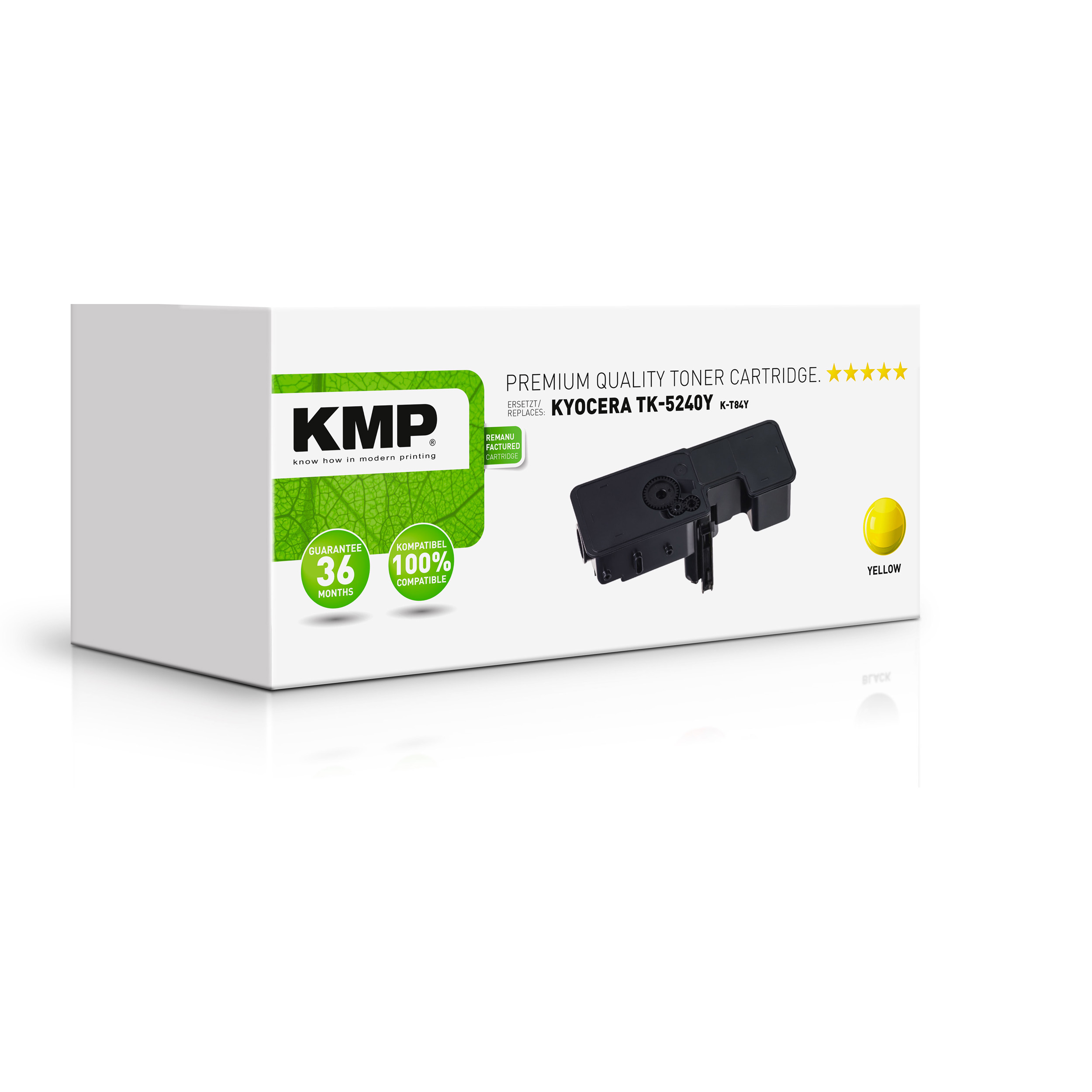 KMP Toner (1T02R7ANL0) für Toner Yellow (1T02R7ANL0) yellow Kyocera TK5240Y