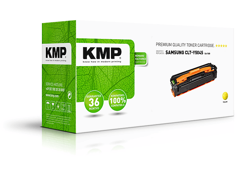 KMP Toner für Samsung Y504S Yellow (CLTY504SELS) Toner gelb (CLTY504SELS)