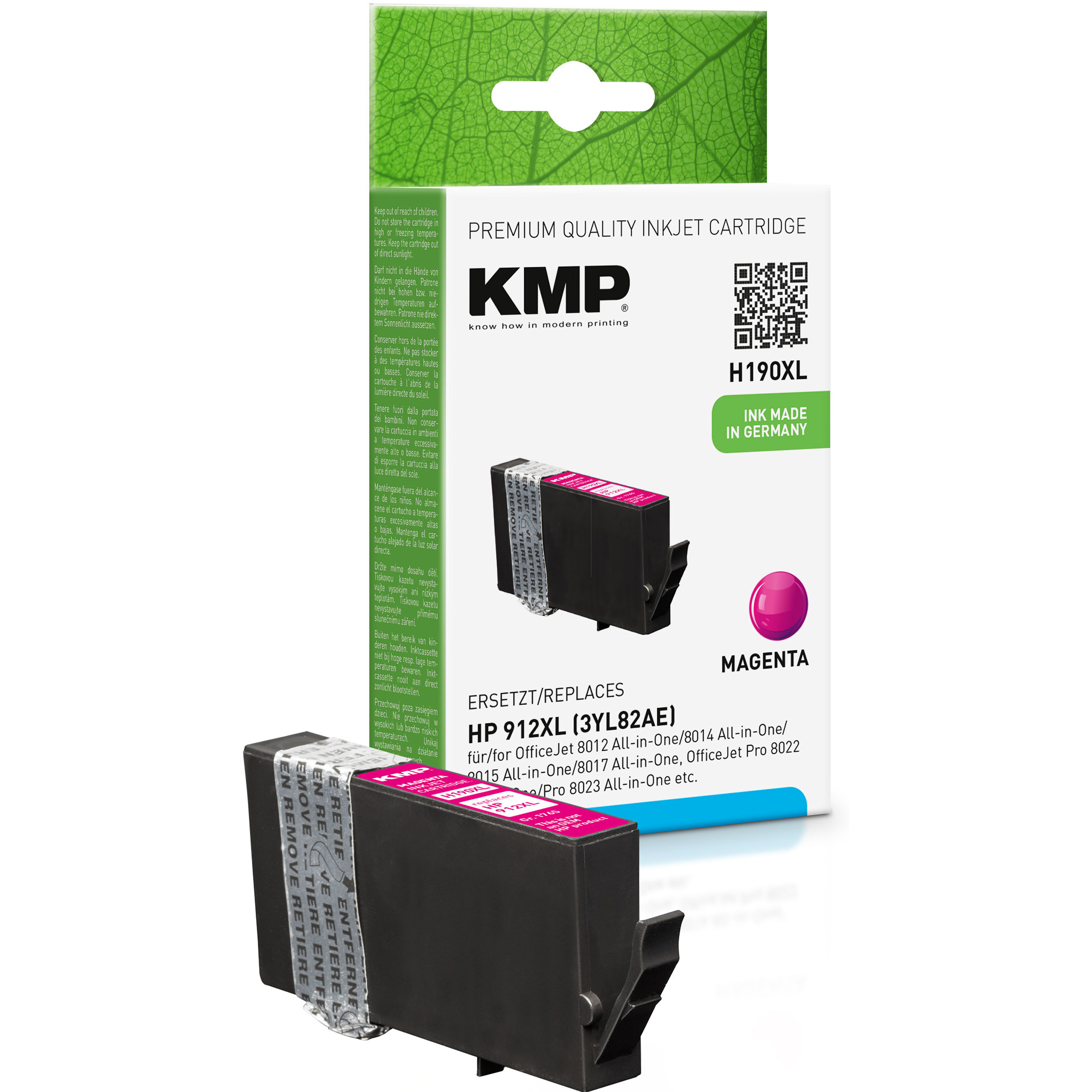 HP Magenta magenta Ink Cartridge für (3YL82AE) (3YL82AE) KMP 912XL Tintenpatrone
