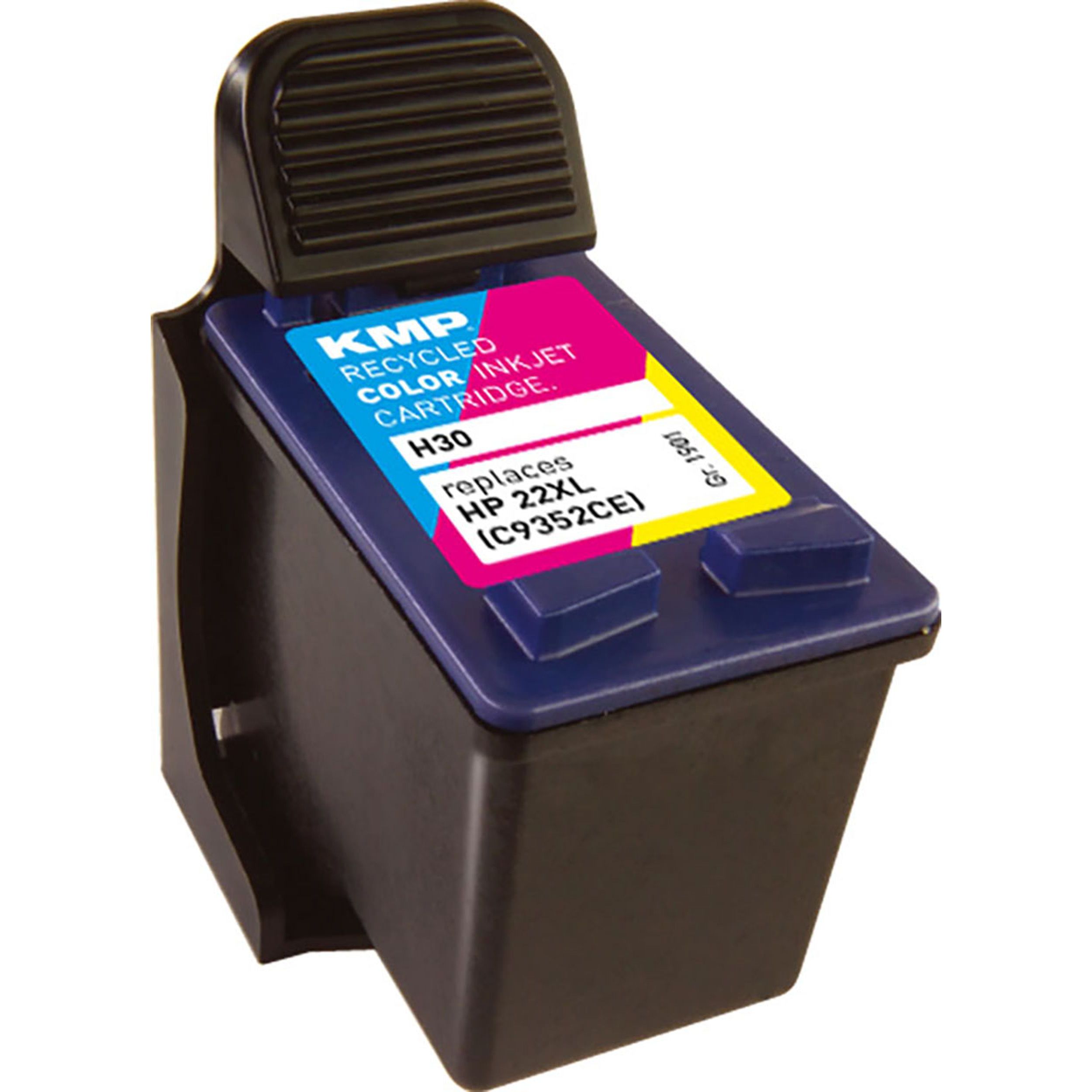 Ink 3-farbig C,M,Y Tintenpatrone (C9352CE) 22XL Cartridge HP (C9352CE) KMP mehrfarbig für