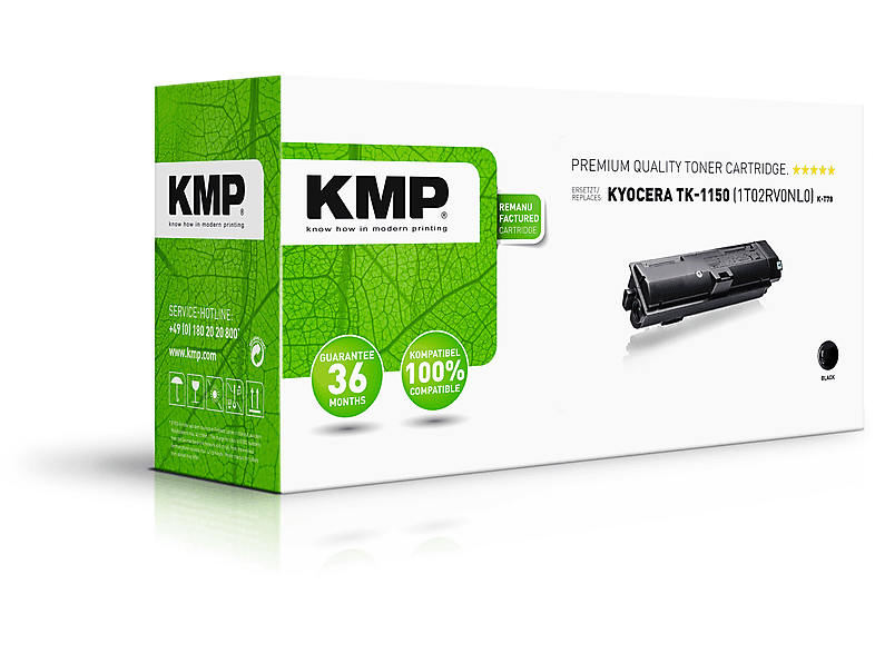 KMP Toner für (1T02RV0NL0) Black TK1150 (1T02RV0NL0) Kyocera black Toner