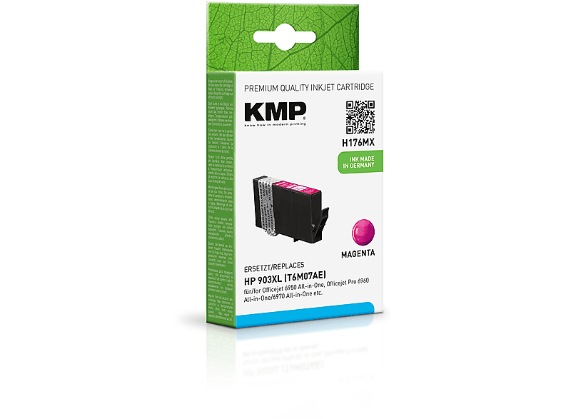 KMP Tintenpatrone für HP magenta Ink Magenta (T6M07AE) 903XL Cartridge (T6M07AE)