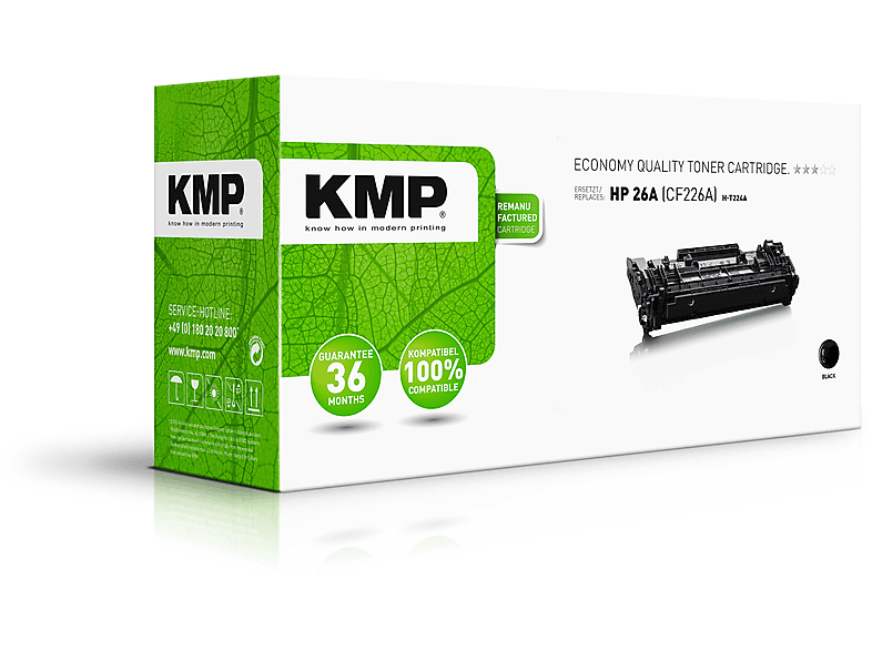 KMP Toner für HP 26A Black (CF226A) ECO Toner schwarz (CF226A)