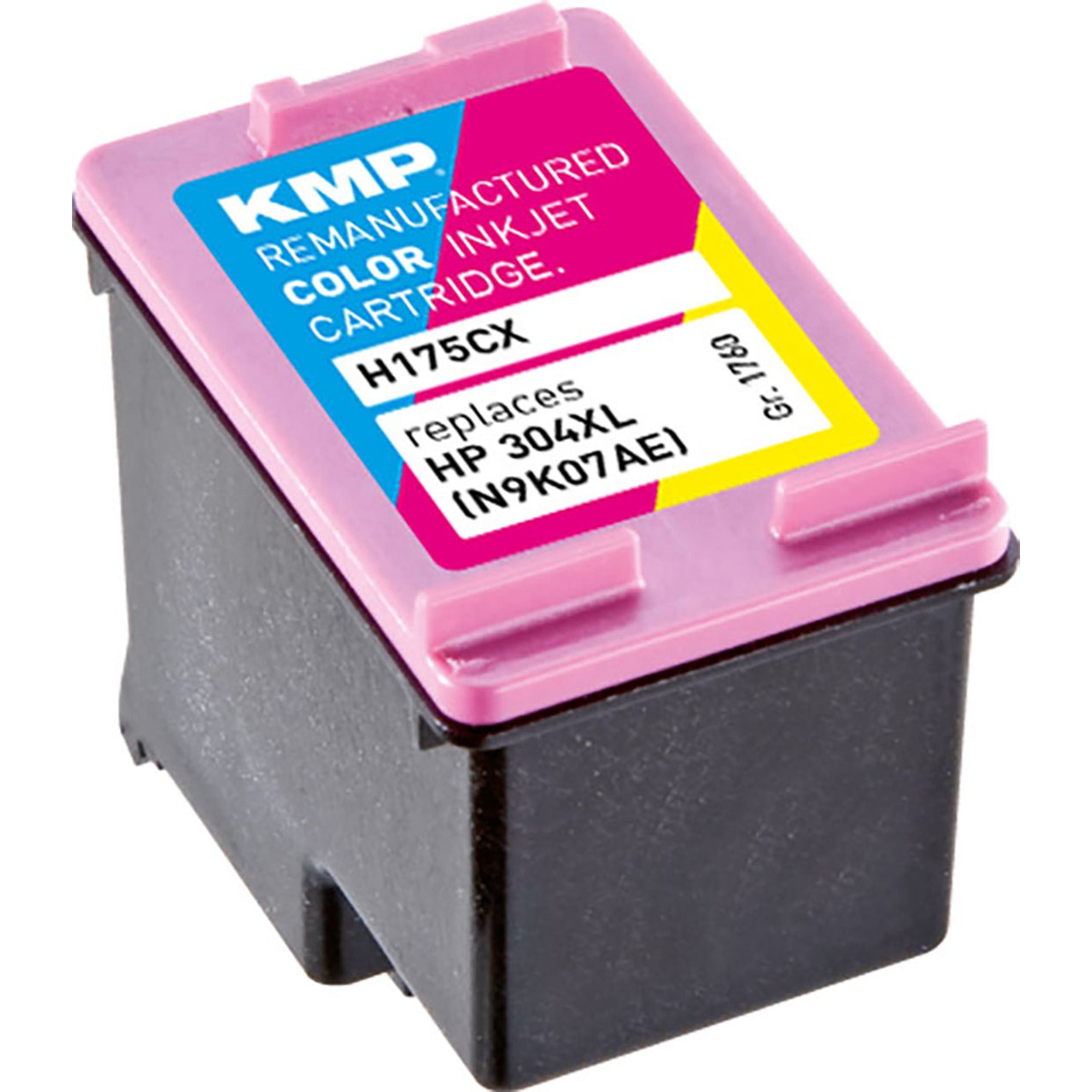 HP Cartridge (N9K07AE) C,M,Y Tintenpatrone (N9K07AE) 3-color für 3-farbig Ink KMP 304XL