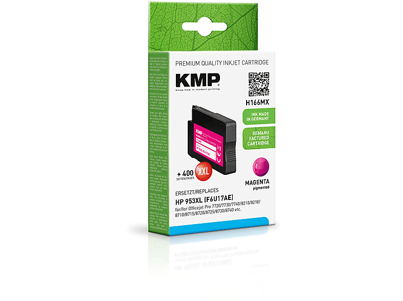 magenta Tintenpatrone Magenta für Ink KMP (F6U17AE) HP (F6U17AE) Cartridge 953XL