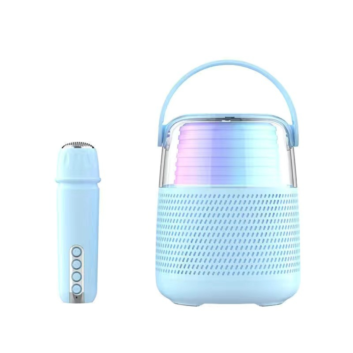 Kabelloses 360 zur ° Bluetooth-Audio-Mikrofon, Blau HIFI-Klang, Freihändig Schlüssel Stereo-Raumklang, BYTELIKE Bluetooth-Lautsprecher,