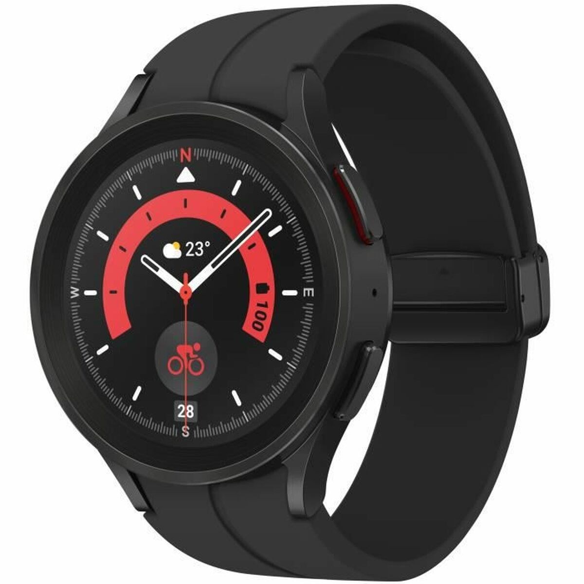 Pro Watch5 SAMSUNG Smartwatch silicone, Silver/Black