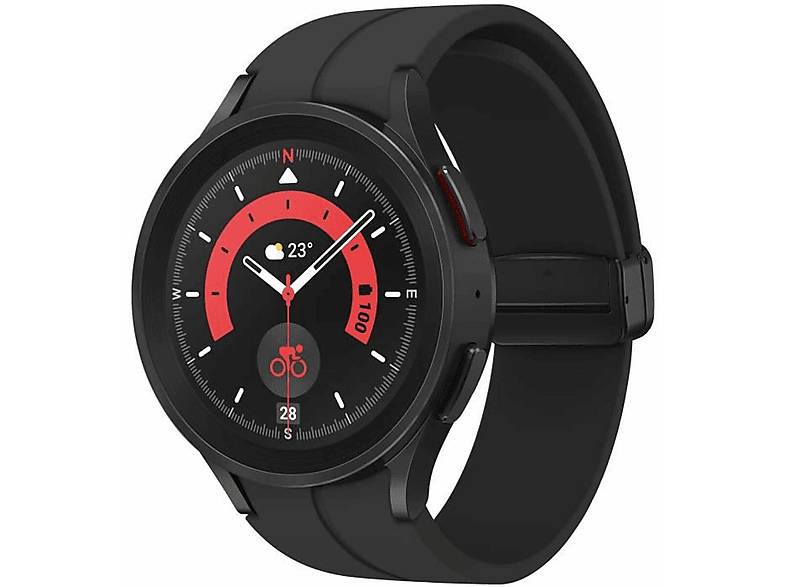 SAMSUNG Watch5 Pro silicone, Silver/Black Smartwatch