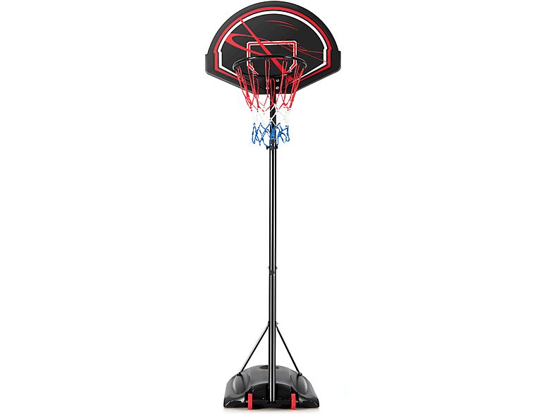 COSTWAY Basketballständer 170-230 cm höhenverstellbar Gartenspielzeug, Schwarz