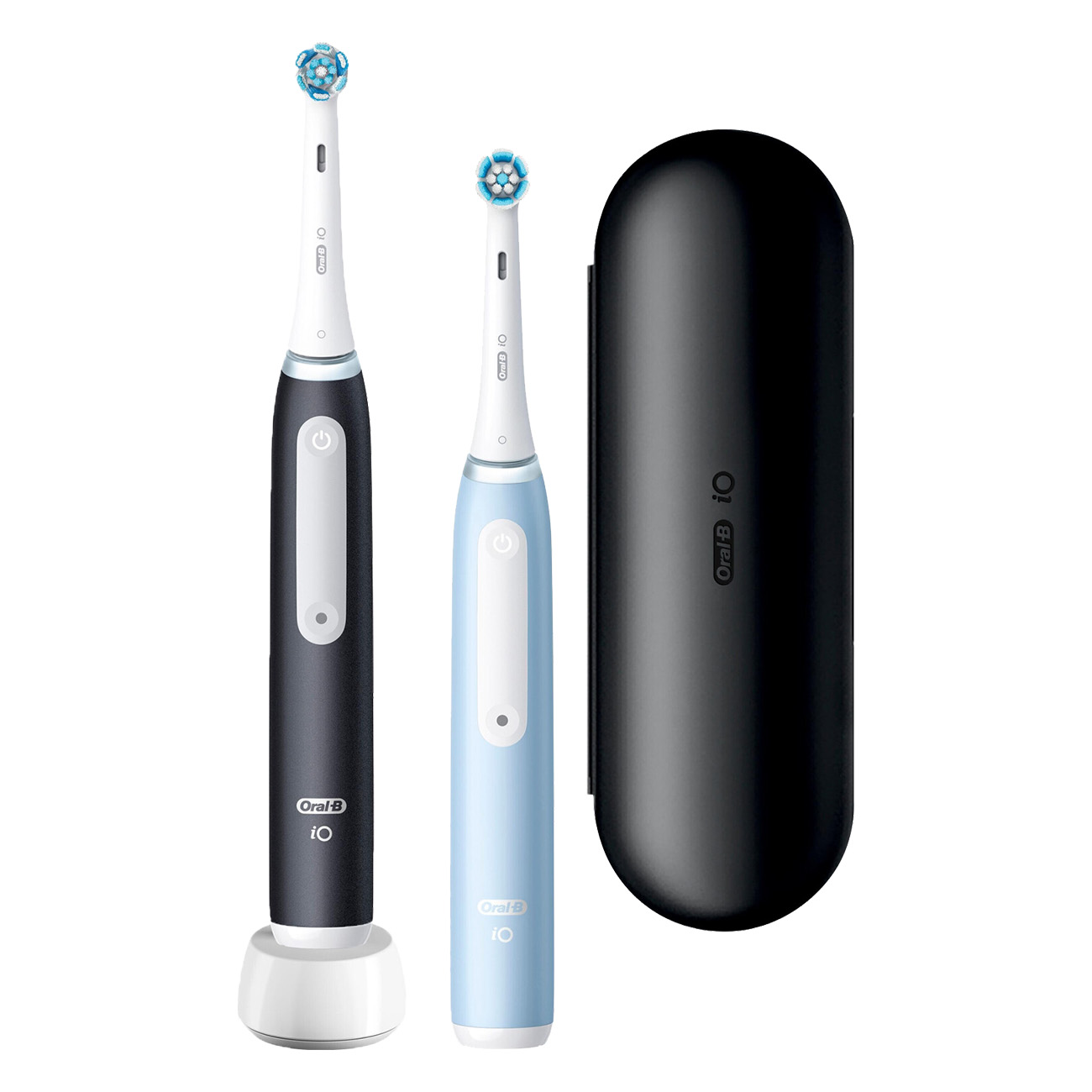 ORAL B-BRAUN mit Series iO 3n 2. Handstück hellblau Elektrische Zahnbürste Matt