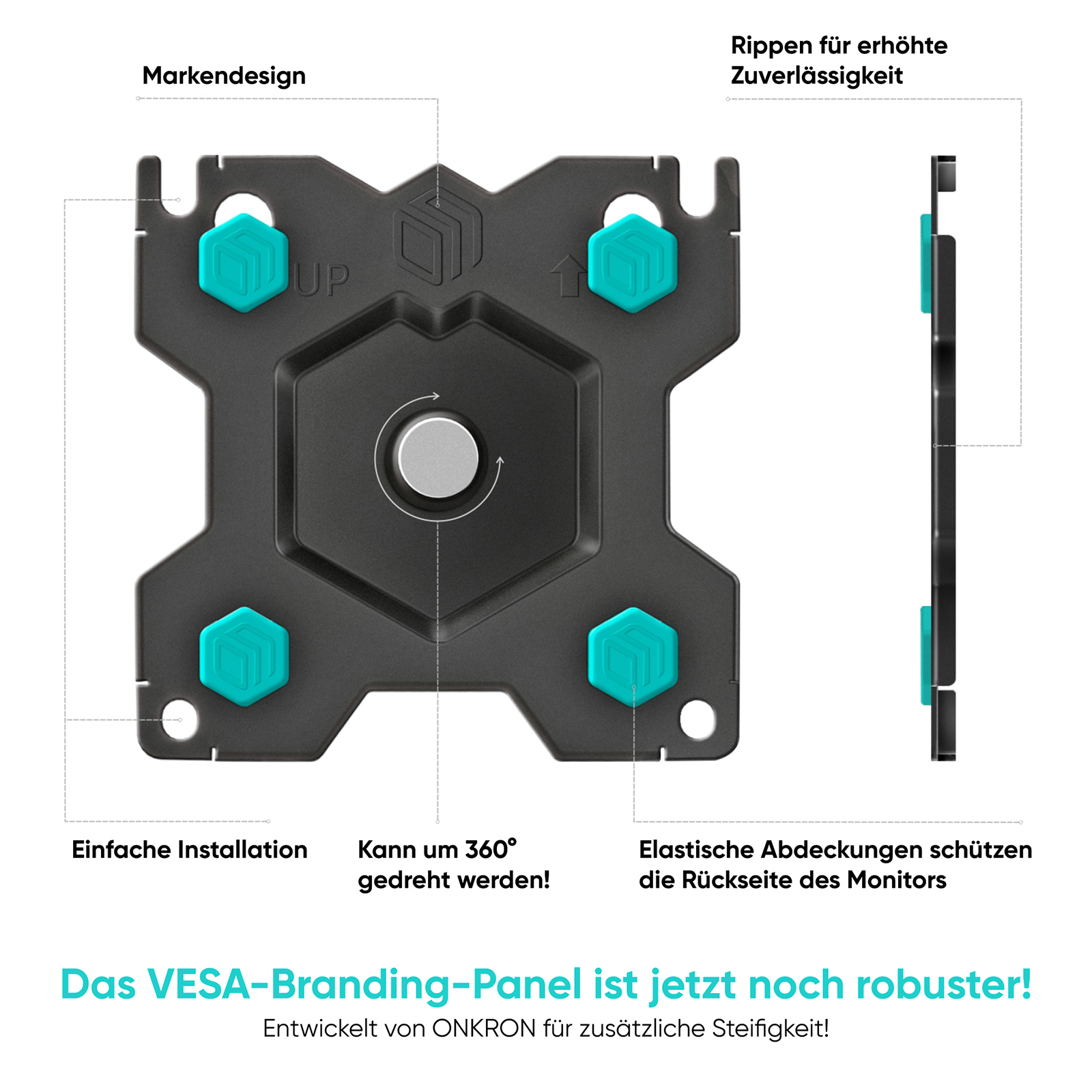 ONKRON 13-34 Zoll, schwenkbar, neigbar, Monitor Halterung 75/100 VESA