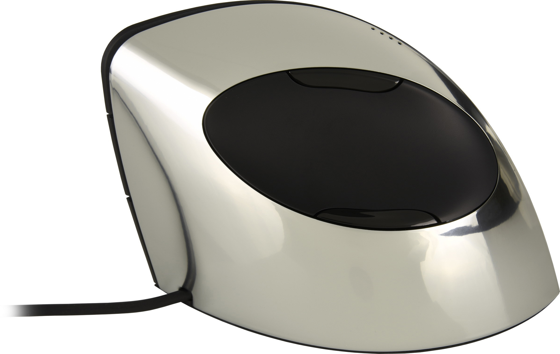 Mouse per computer argento e nero.