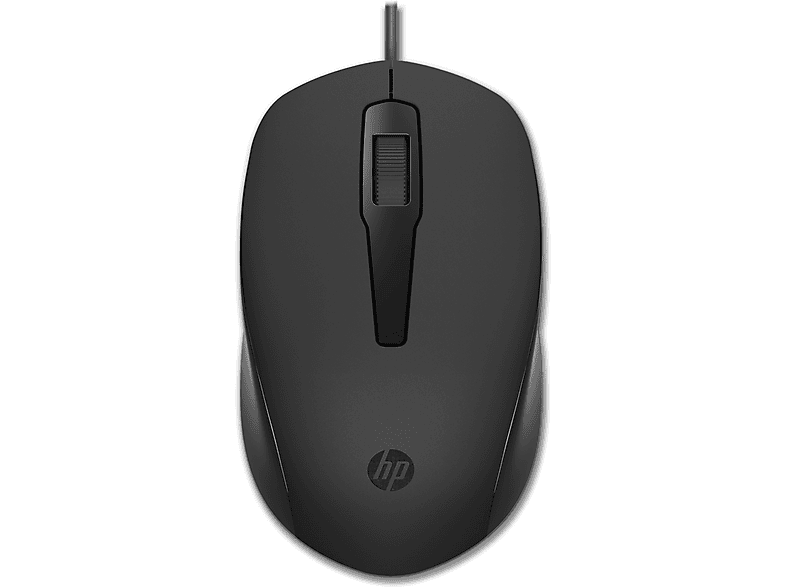 HP 150 Wired Mouse Maus, Schwarz