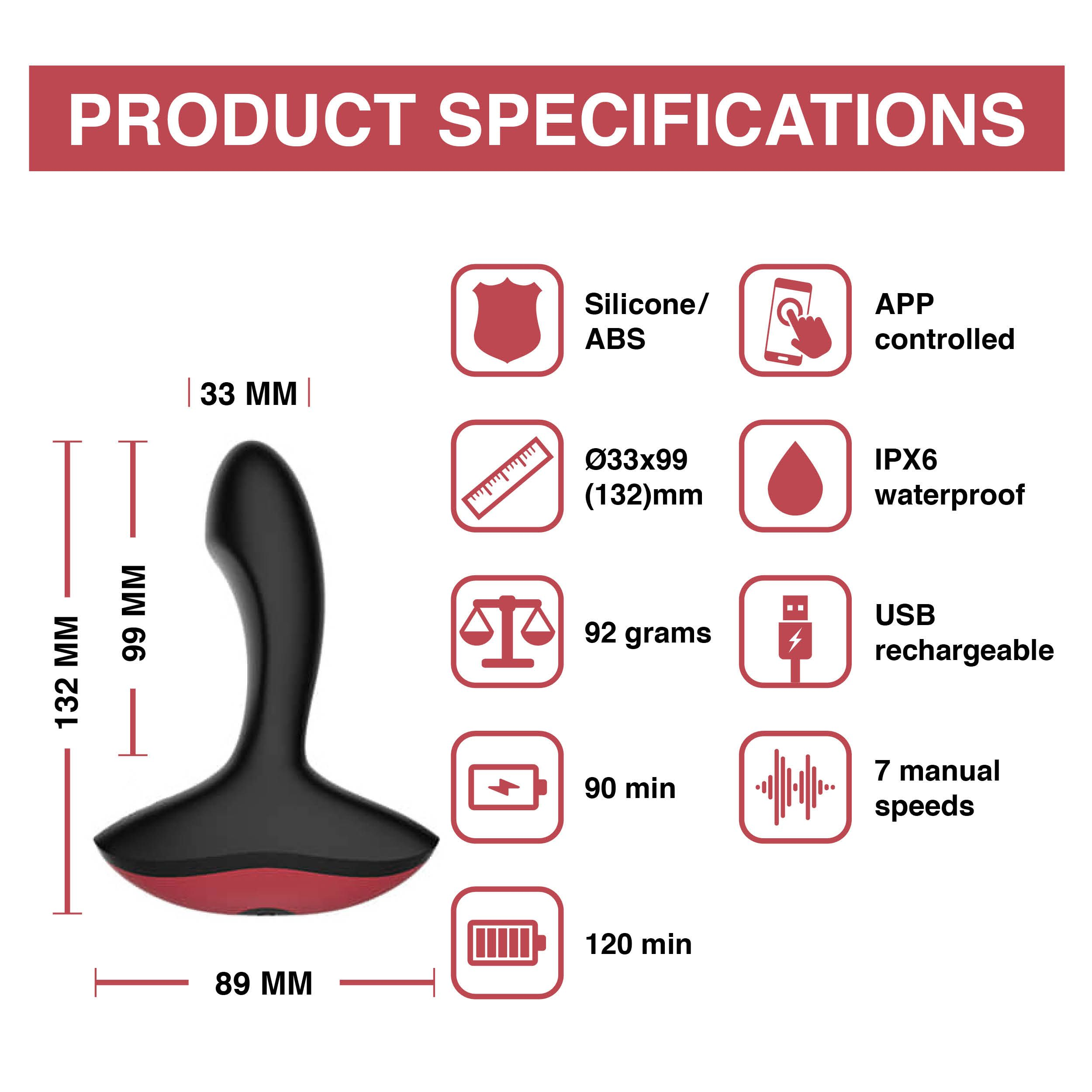 MAGIC MOTION Magic Motion - Prostatavibrator Solstice App-gesteuerter analvibratoren