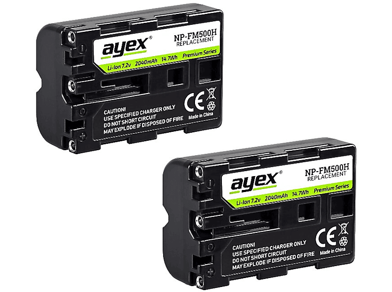 Batterie Ayex NP-F970 Compatible Sony - 8600mAh, 7.2V, Pour Caméscopes, Lampes Vidéo, Moniteurs - 4