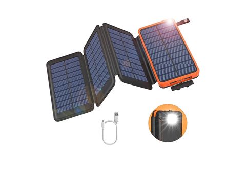Powerbank - Cargador solar con 2 puertos de salida y 1 de entrada