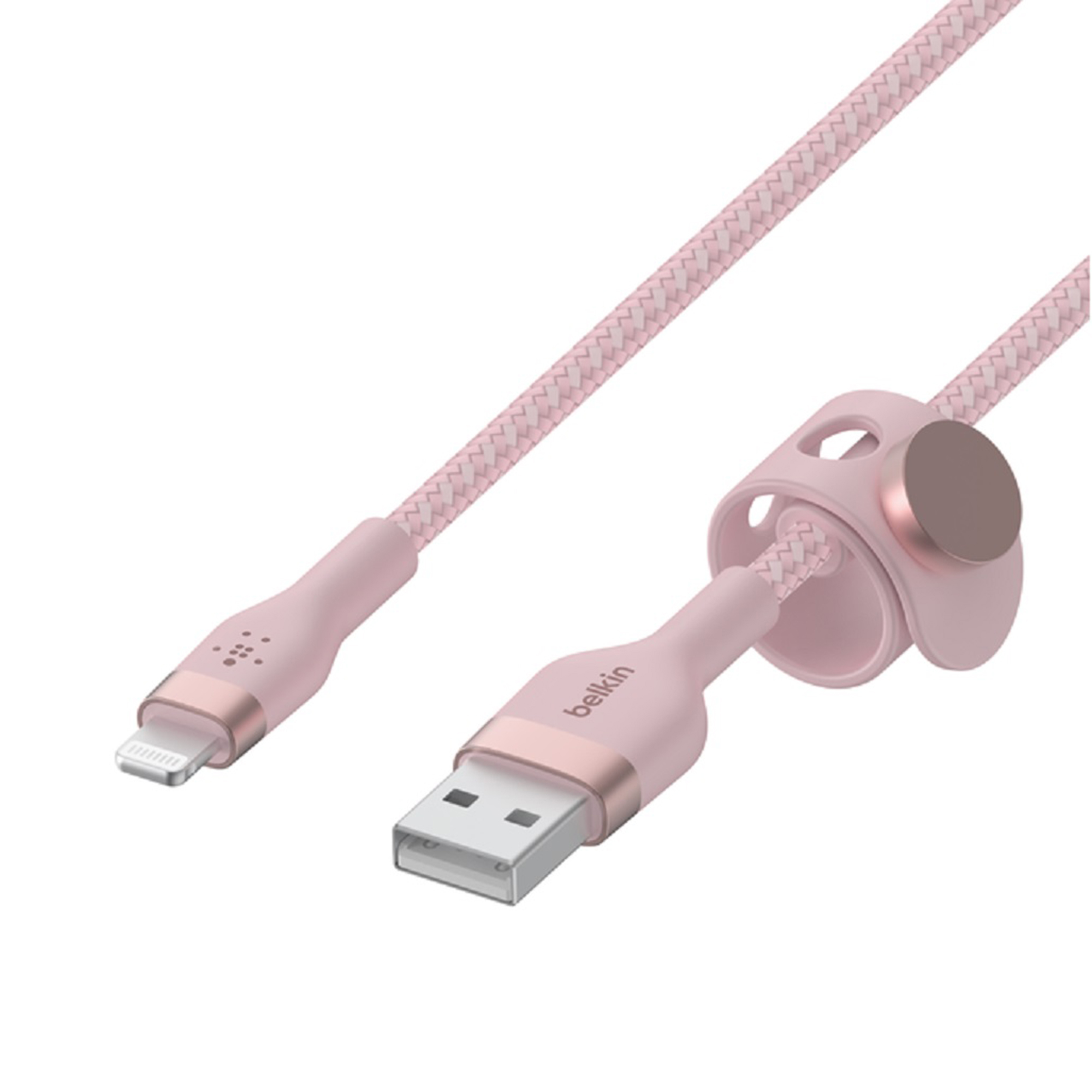 cable, BELKIN Kabel 1 USB A CAA010BT1MPK Pink, USB USB Belkin USB C/Lightning m Rosa