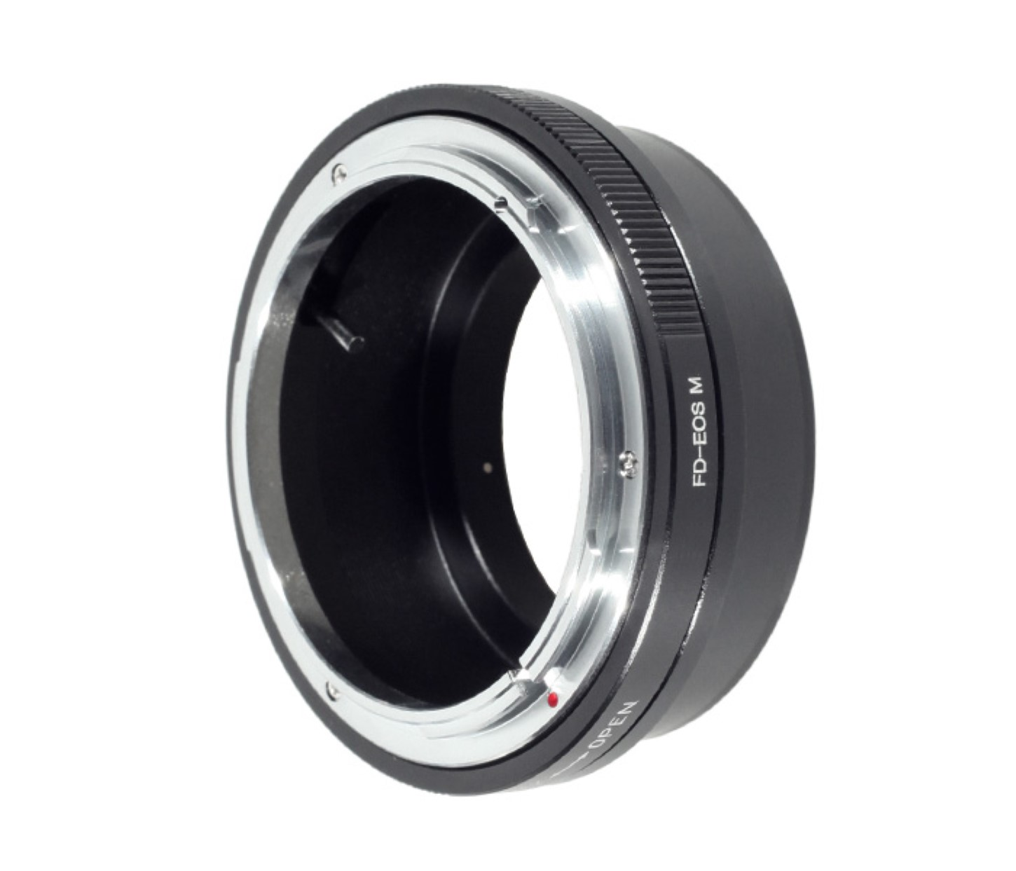 AYEX Objektiv-Adapter für Canon FD Kamera, Objektive Black an Adapter, Canon M EOS