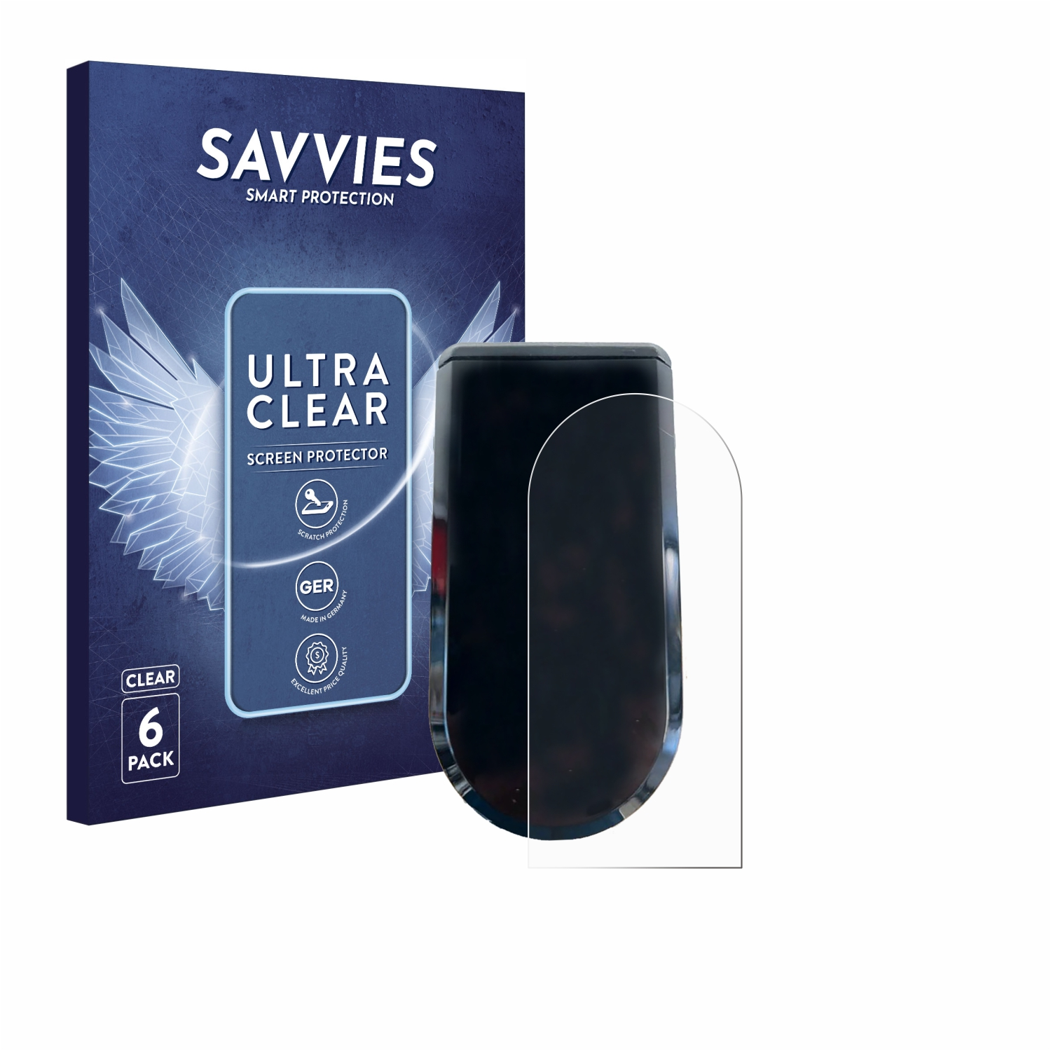 SAVVIES Schutzfolie(für Pro) klare Egret 6x