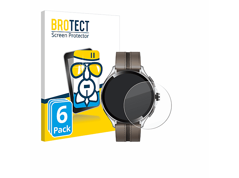 Xiaomi Pro) BROTECT Watch 6x klare Schutzfolie(für Airglass 2