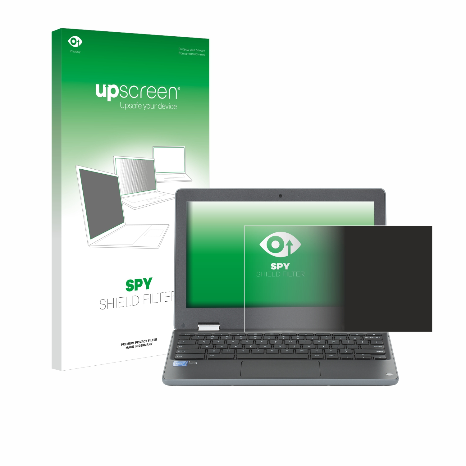 UPSCREEN Anti-Spy ASUS Chromebook C214MA Non-Touch) Flip Blickschutzfilter(für