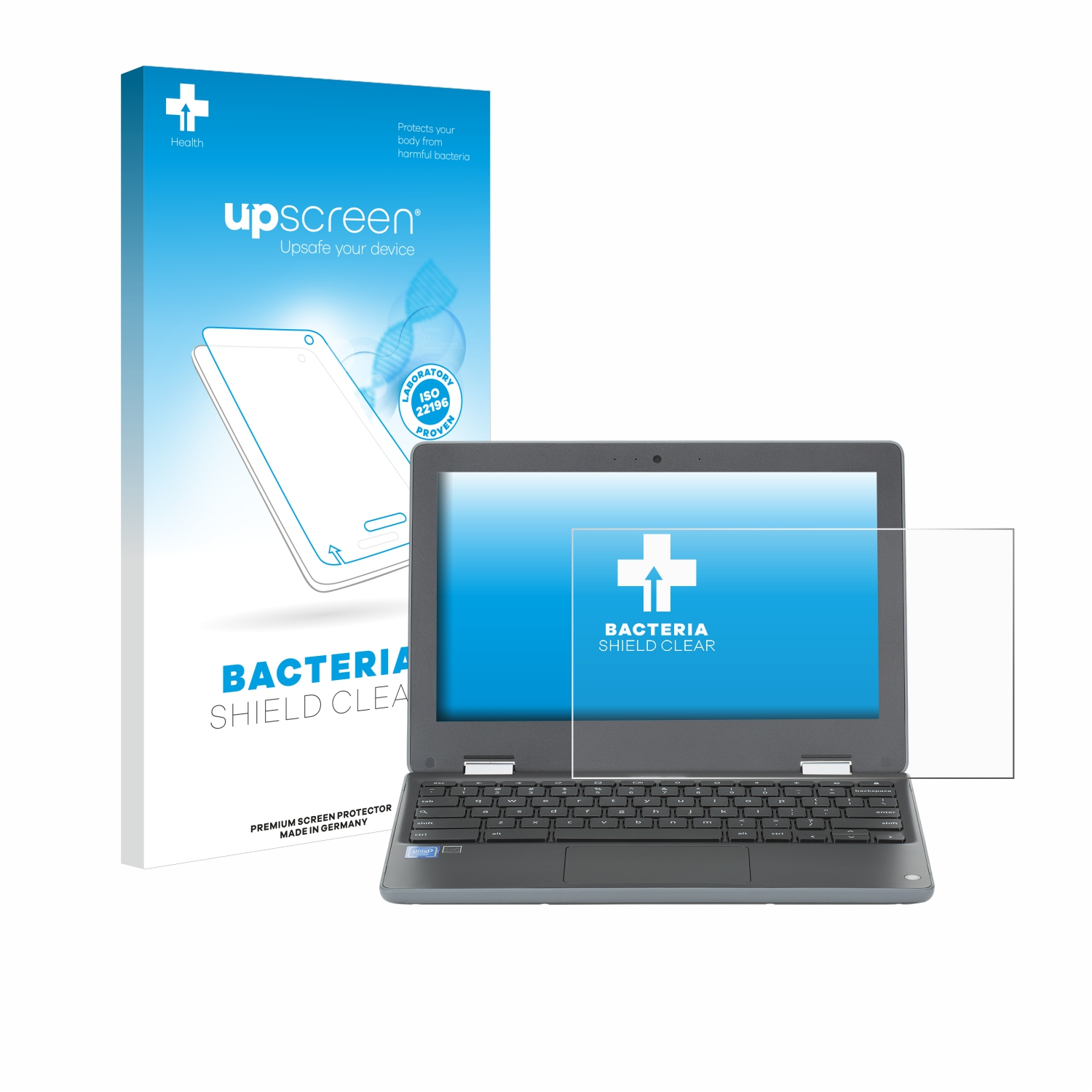 UPSCREEN antibakteriell klare Schutzfolie(für Chromebook C214MA Flip ASUS Non-Touch)