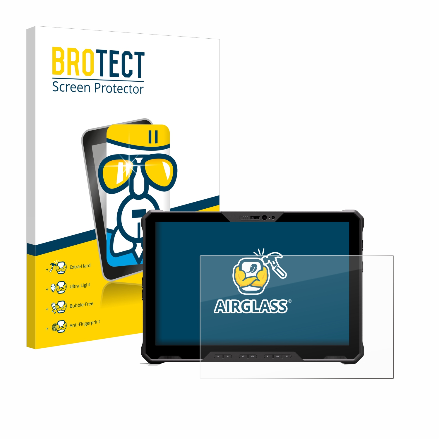BROTECT Airglass klare Schutzfolie(für Dell Rugged 7230 Latitude Extreme)