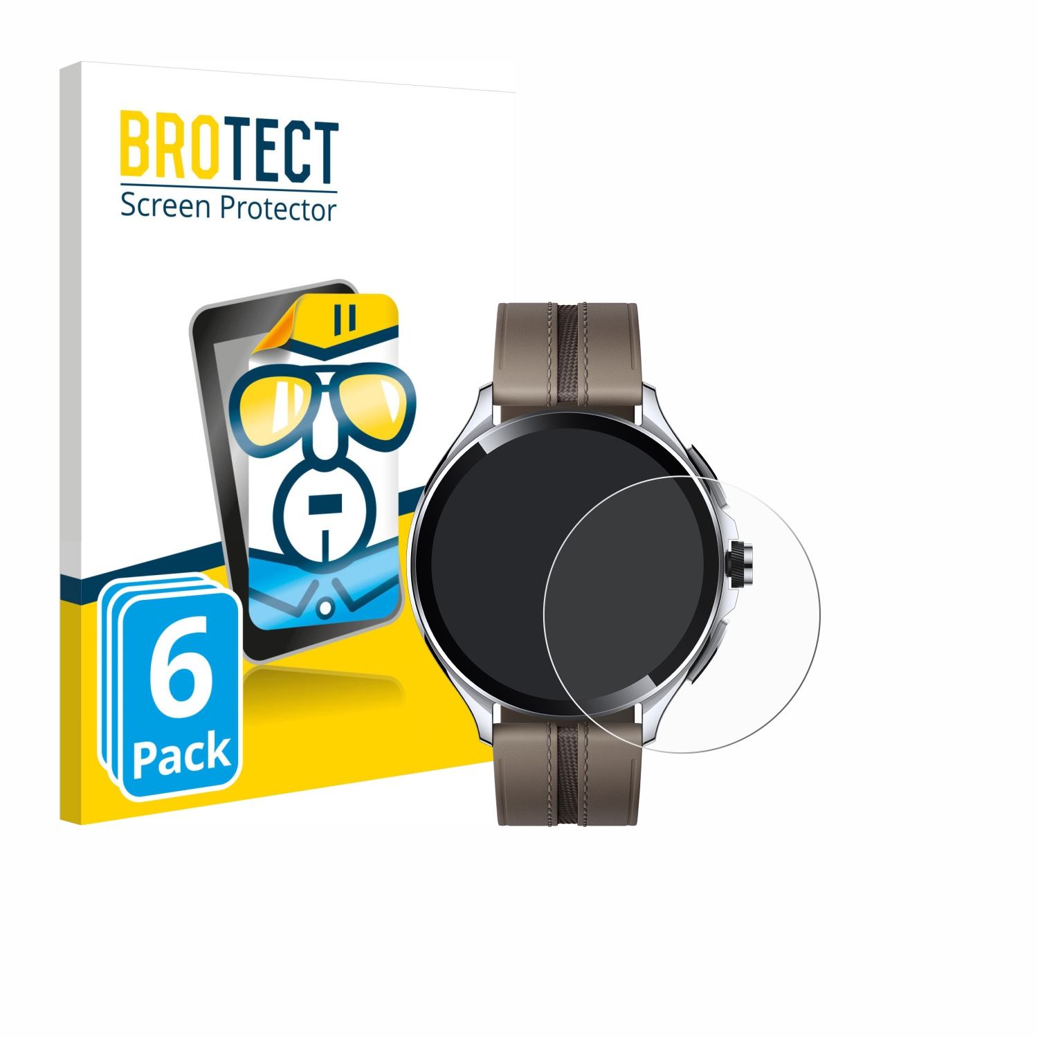 BROTECT 6x klare Schutzfolie(für 2 Xiaomi Pro) Watch