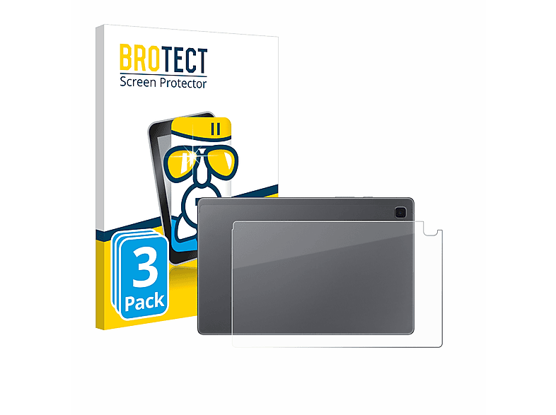 BROTECT 3x Airglass klare Schutzfolie(für Samsung Galaxy Tab A7 10.4 LTE 2020)