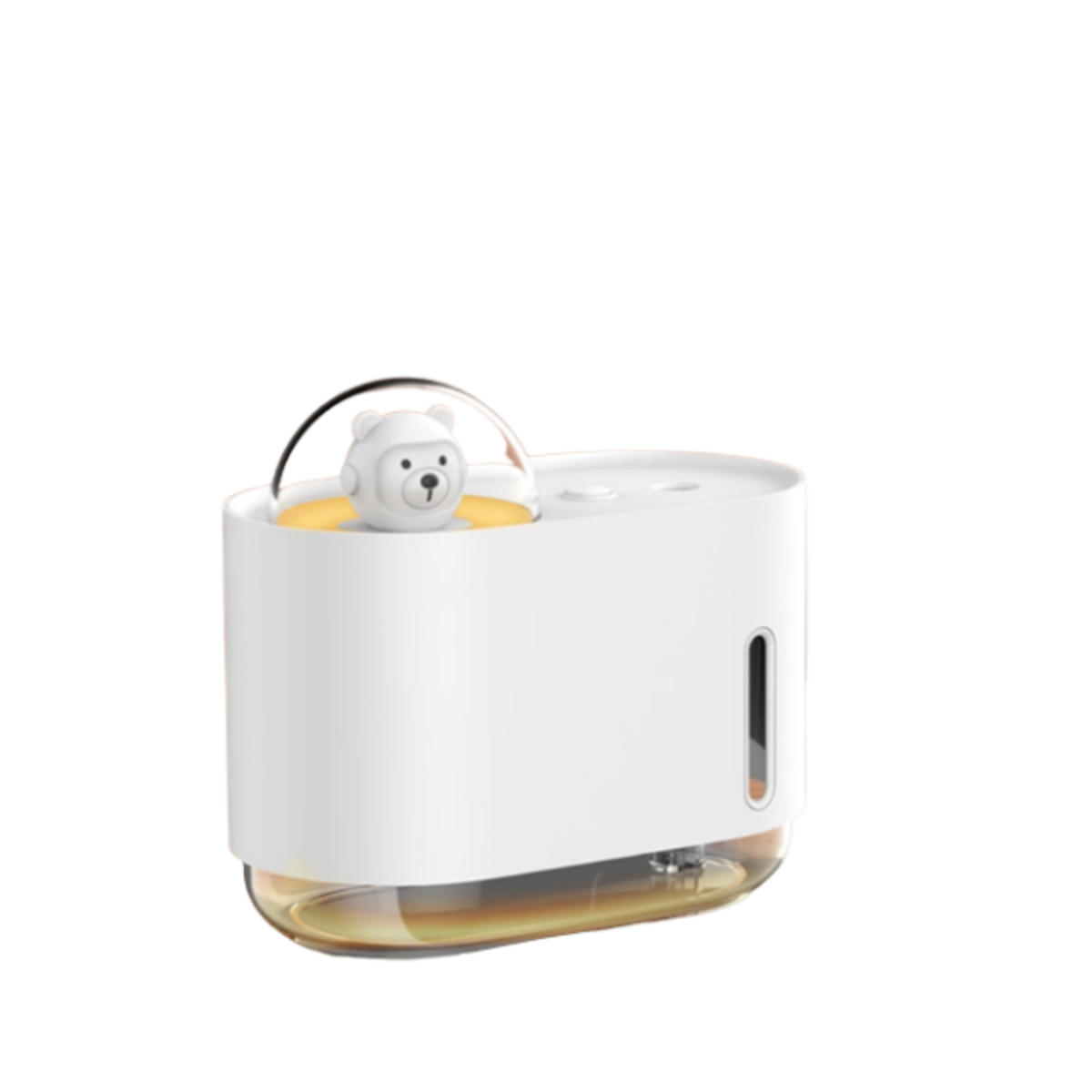 UWOT Luftbefeuchter Weißer Weiß Mini Luftnebel Raumgröße: Watt, Luftbefeuchter Space Nachtlicht Bear Luftbefeuchter 10 m²) (2 Desktop