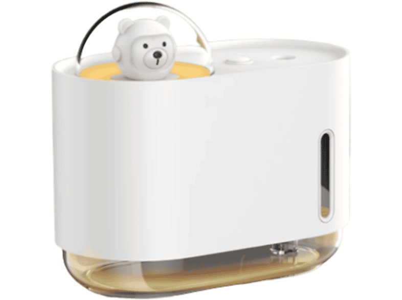 Bear Watt, Luftbefeuchter m²) Weiß Luftnebel Raumgröße: Space Luftbefeuchter Weißer (2 Nachtlicht Desktop Luftbefeuchter Mini UWOT 10